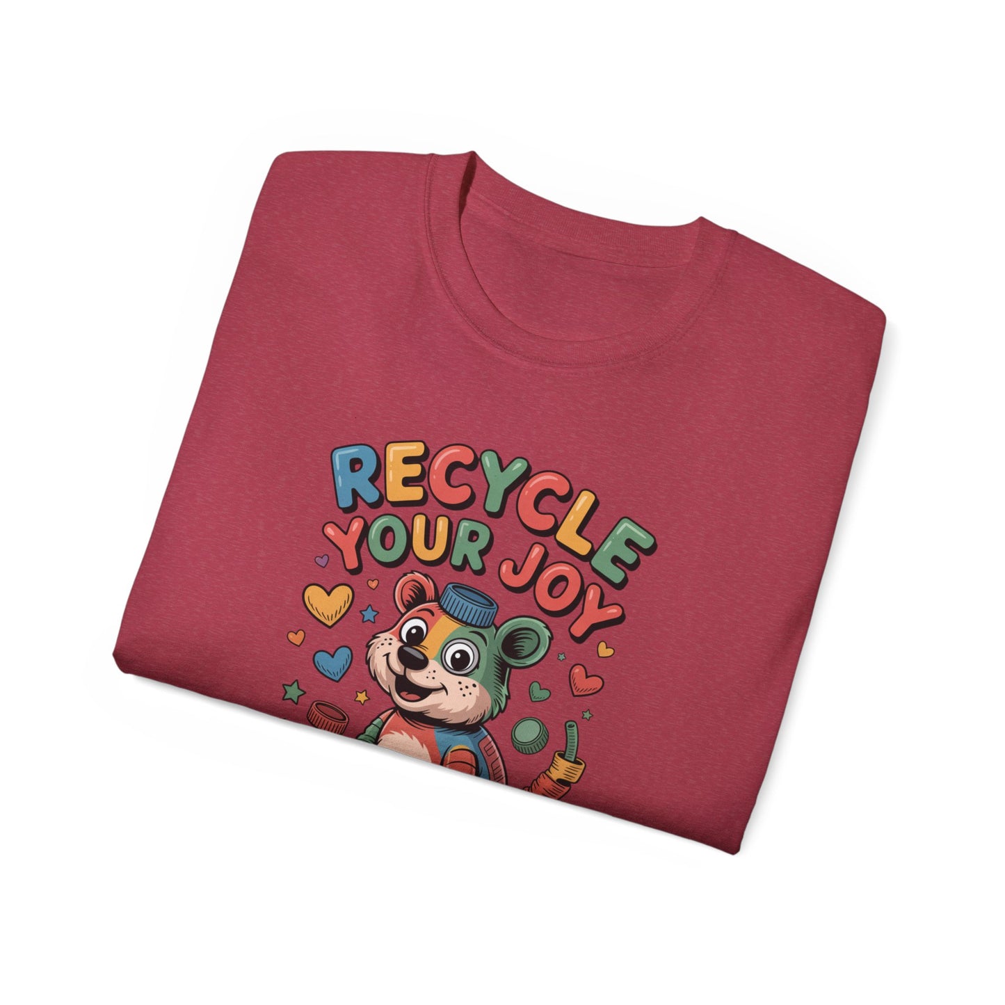 Recycle Your Joy Panda Tee — Cute Eco-Friendly Positive Message T-Shirt