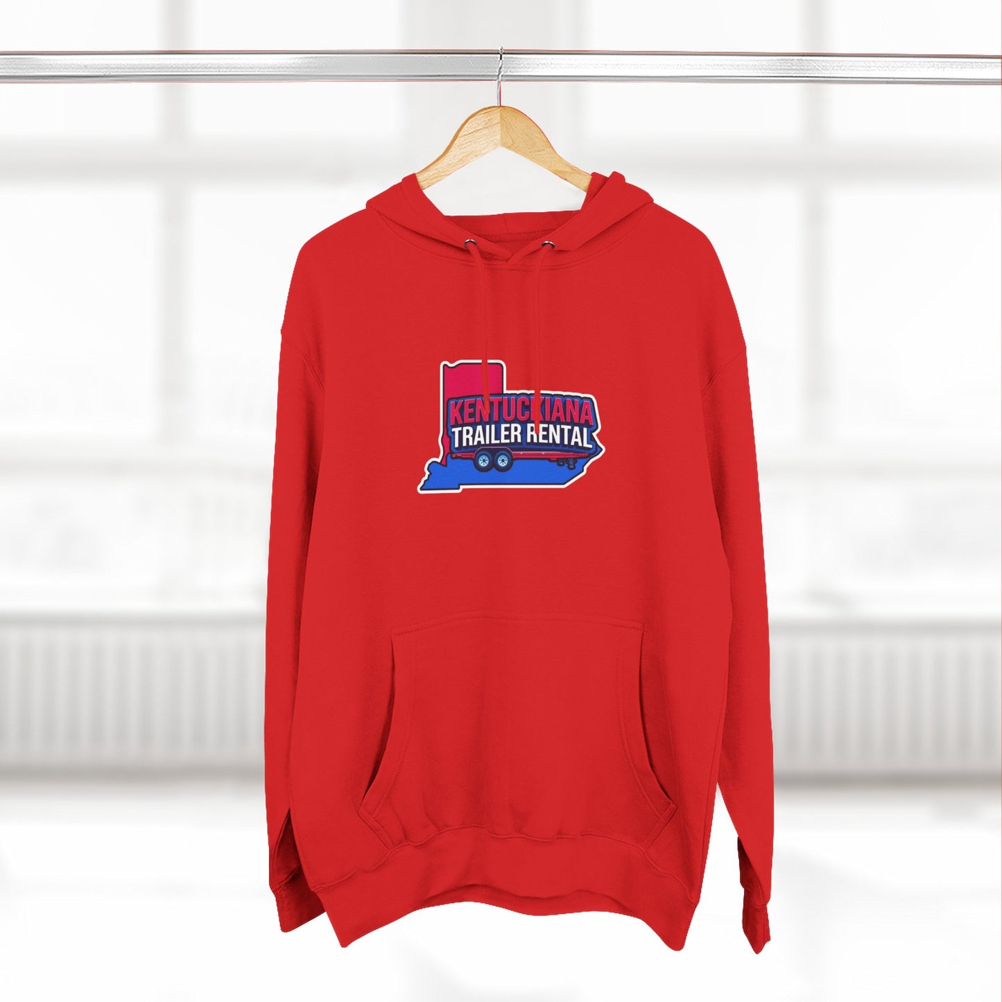 Kentuckiana Trailer Rental Hoodie | Cozy Casual Wear, Perfect for Road Trips, Gift for Outdoor Enthusiasts, Iconic Travel Style