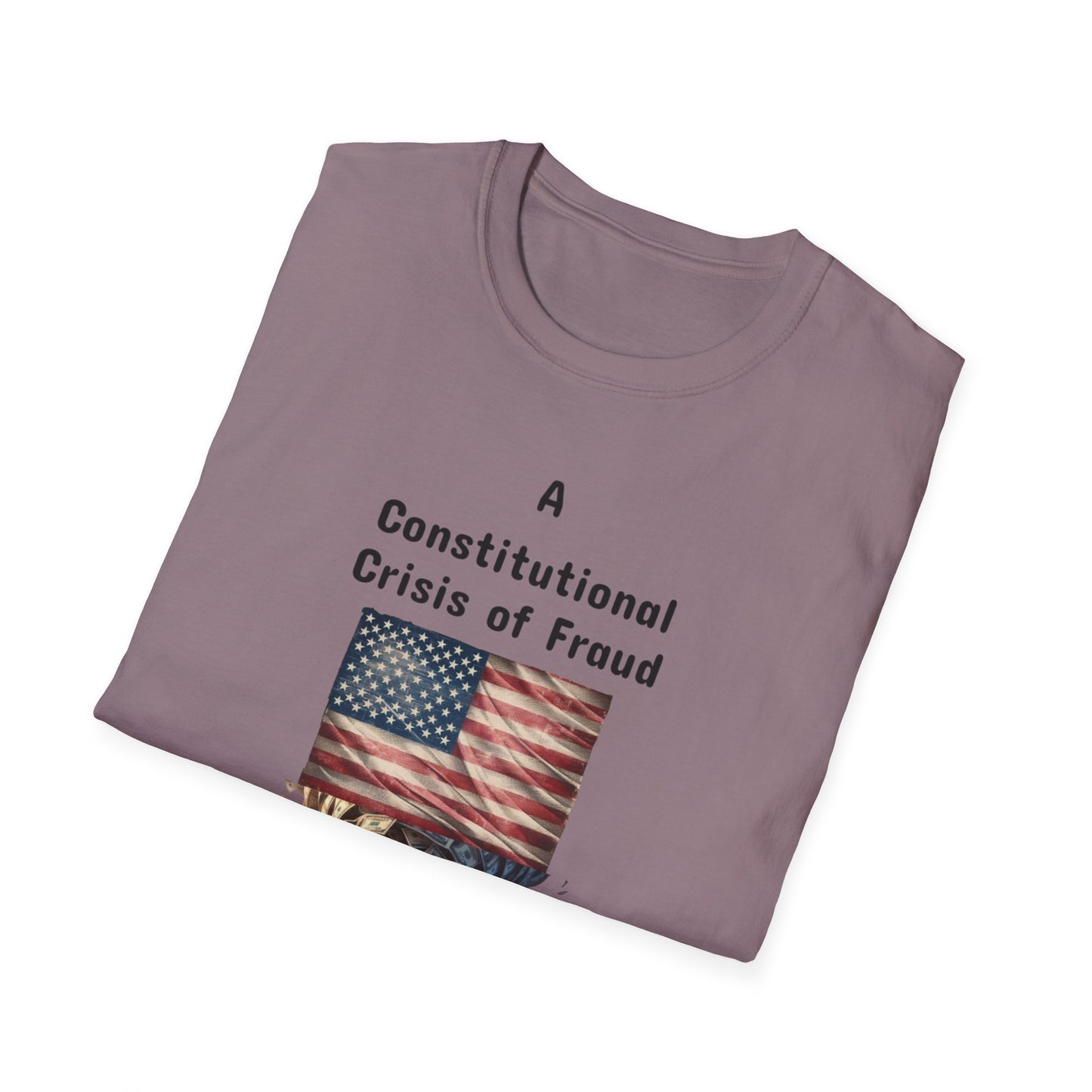 Constitutional Crisis of Fraud, Unisex Softstyle T-Shirt - Psychonaut Swag