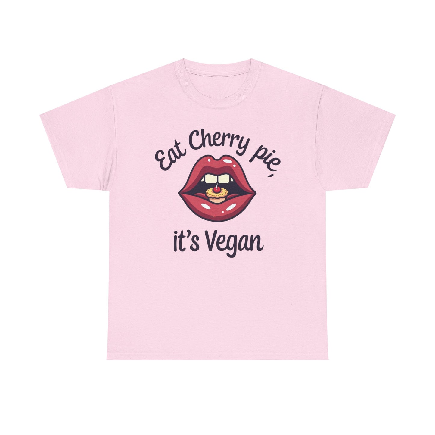 Vegan Cherry Pie Graphic Tee for Food Lovers - Psychonaut Swag