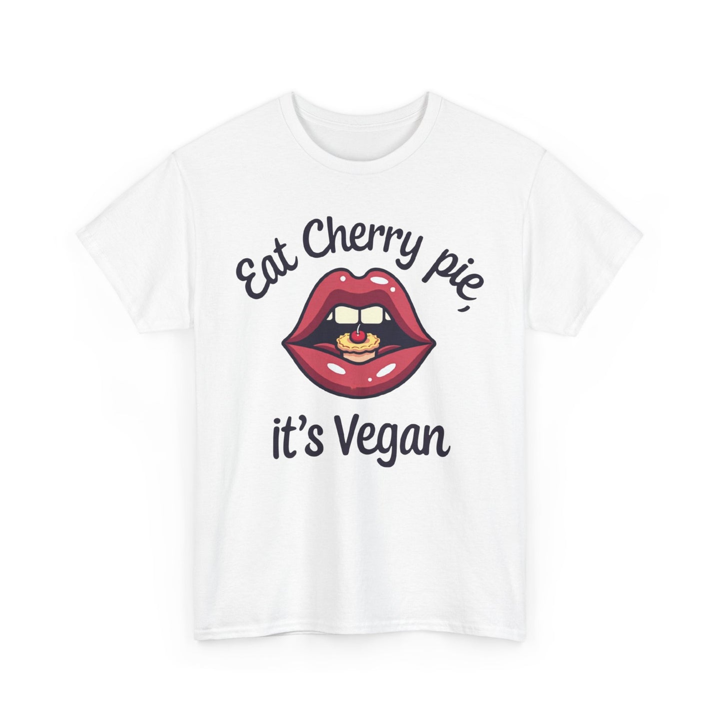 Vegan Cherry Pie Graphic Tee for Food Lovers - Psychonaut Swag