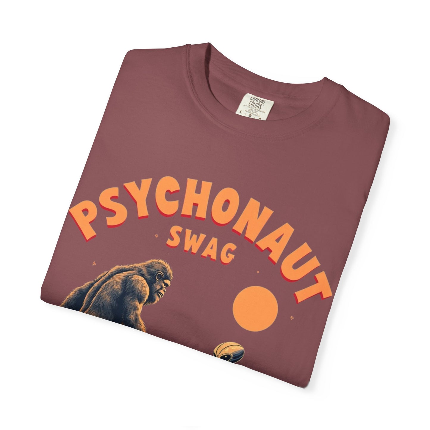 Alien vs Bigfoot, Psychonaut Swag Unisex T-Shirt, Funny Graphic Tee, Unique Gift for Gamers, Outdoor Lovers, Birthday, Casual Wear - Psychonaut Swag