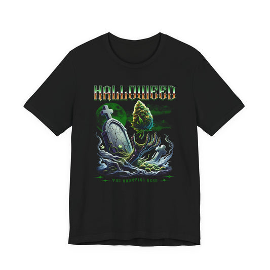 Halloweed, Haunted Herb, Unisex Jersey Short Sleeve Tee