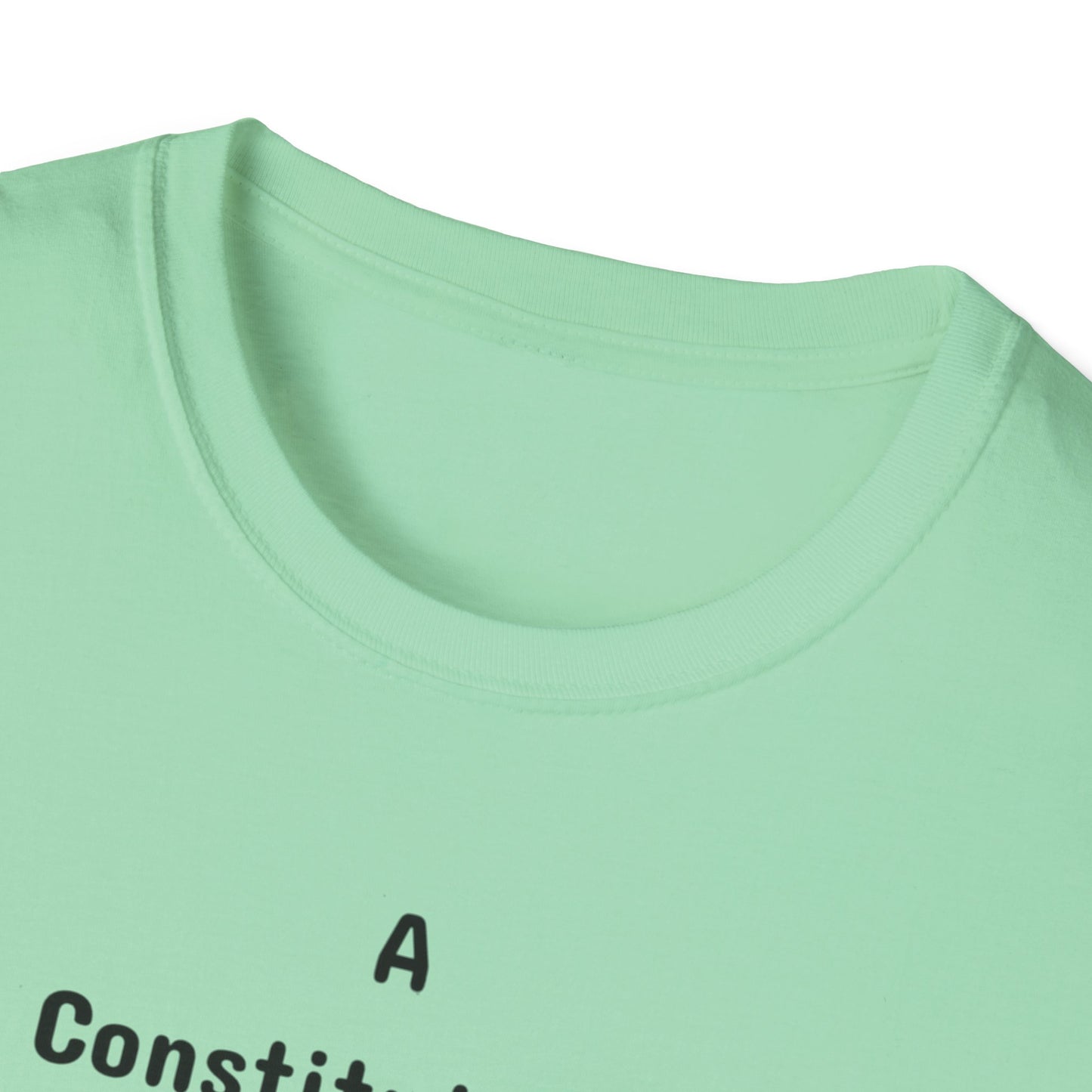 Constitutional Crisis of Fraud, Unisex Softstyle T-Shirt - Psychonaut Swag