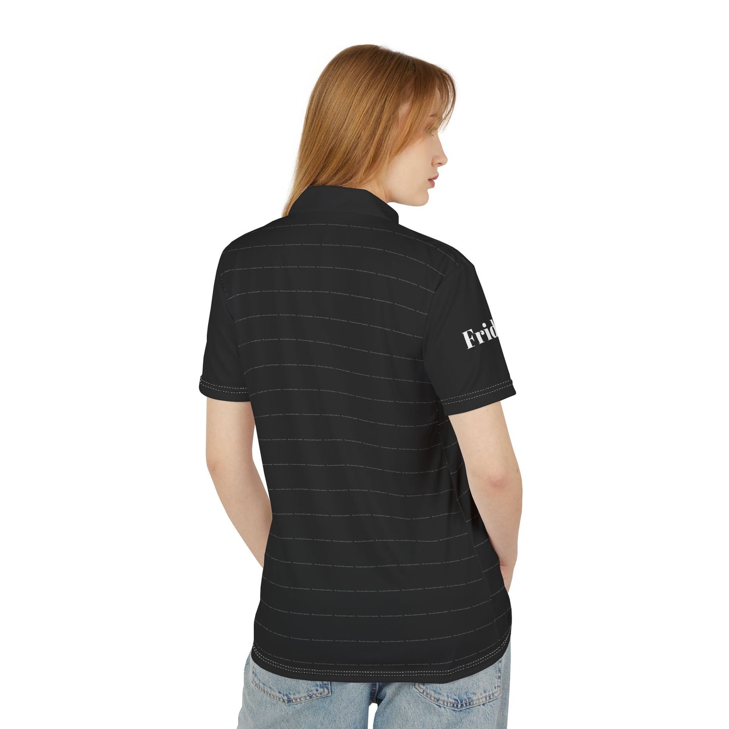 Friday the 13th Phobia Polo Shirt, Paraskevidekatriaphobia pinstriped polo - Psychonaut Swag