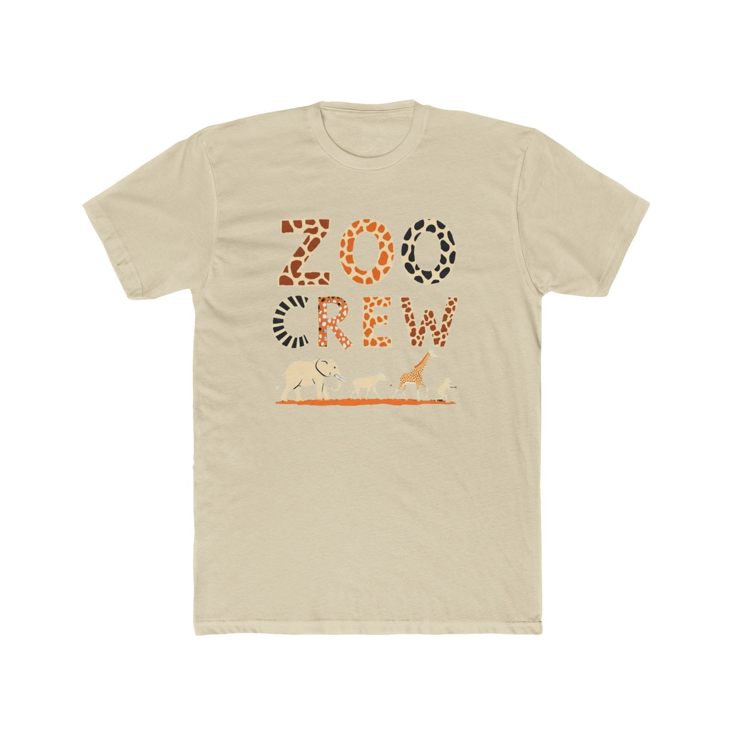Zoo Crew Unisex Cotton Crew Tee, Animal Shirt, Wildlife Apparel, Zoo Membership Gift, Family Outing Tee, Fun Educational Outfits - Psychonaut Swag