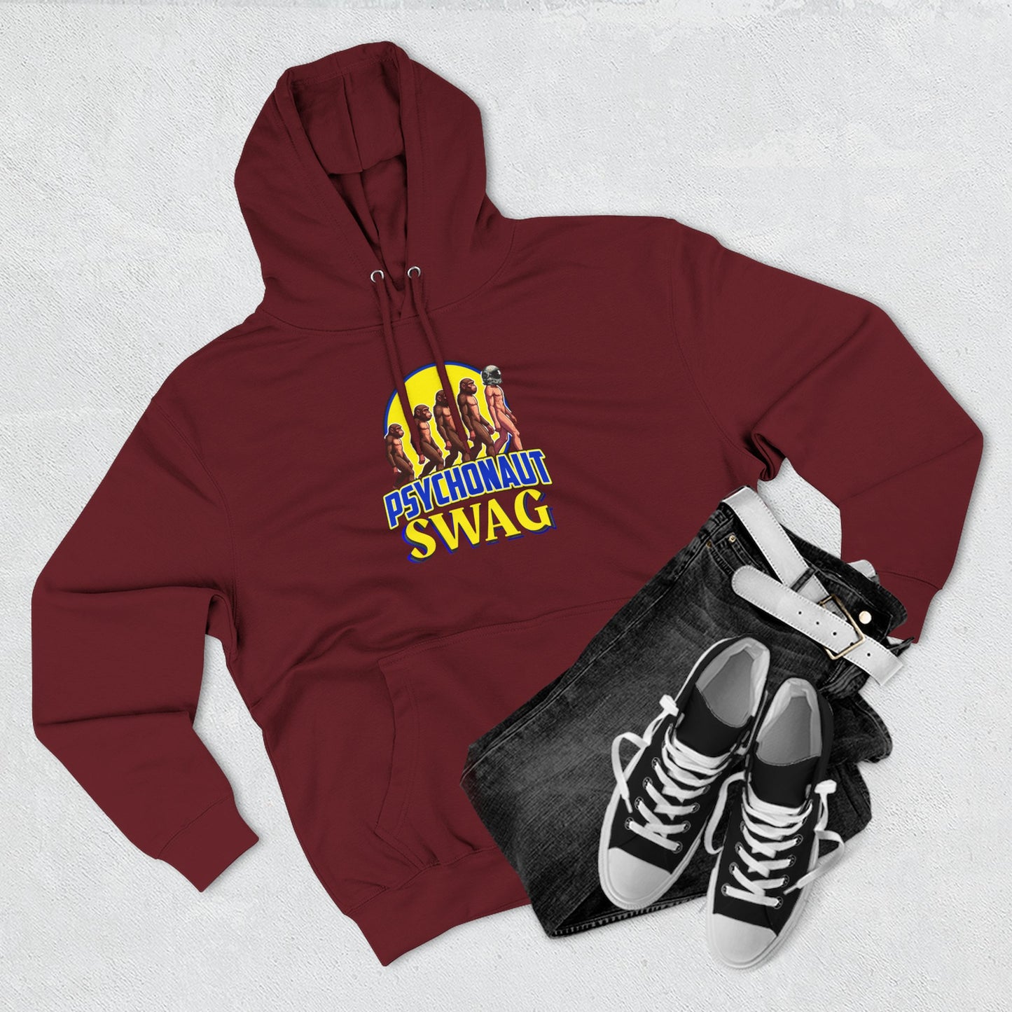 Psychonaut swag small biz, Fleece Hoodie, Cozy Layer for Gamers, Trendy Sweatshirt, Ideal Gift for Holidays, Perfect for Casual Outfits