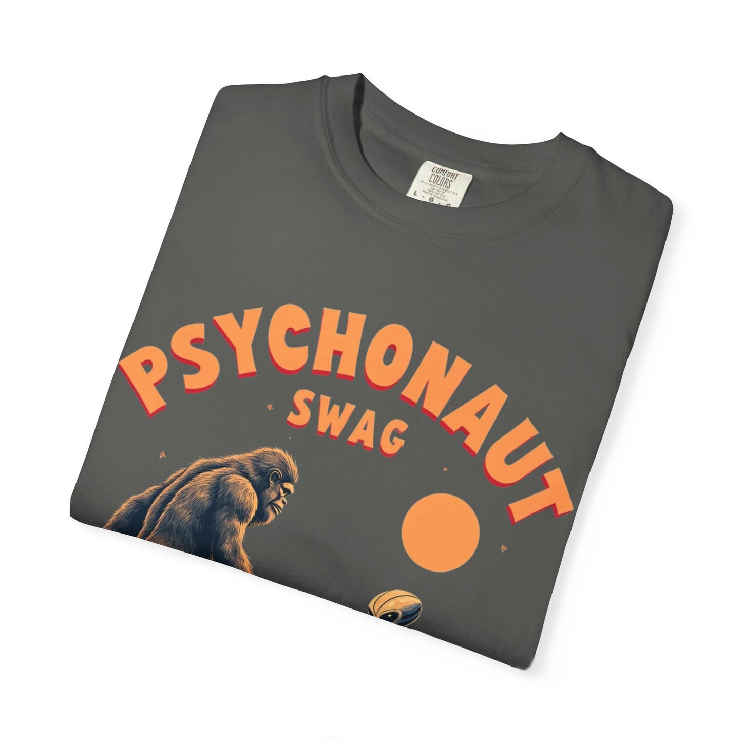 Alien vs Bigfoot, Psychonaut Swag Unisex T-Shirt, Funny Graphic Tee, Unique Gift for Gamers, Outdoor Lovers, Birthday, Casual Wear - Psychonaut Swag