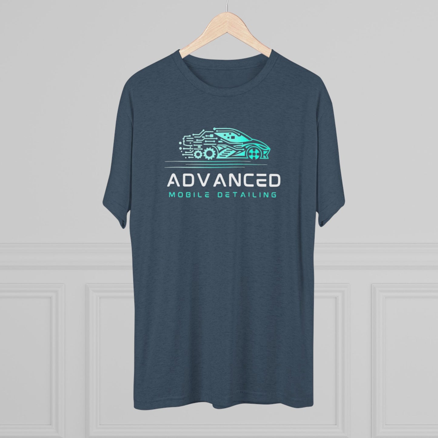 Advanced Mobile Detailing, Tri-blend, Tee | Car Enthusiast T-Shirt, Custom Auto Care Shirt, Gift for Car Lovers, Unique Vehicle Detailing Apparel