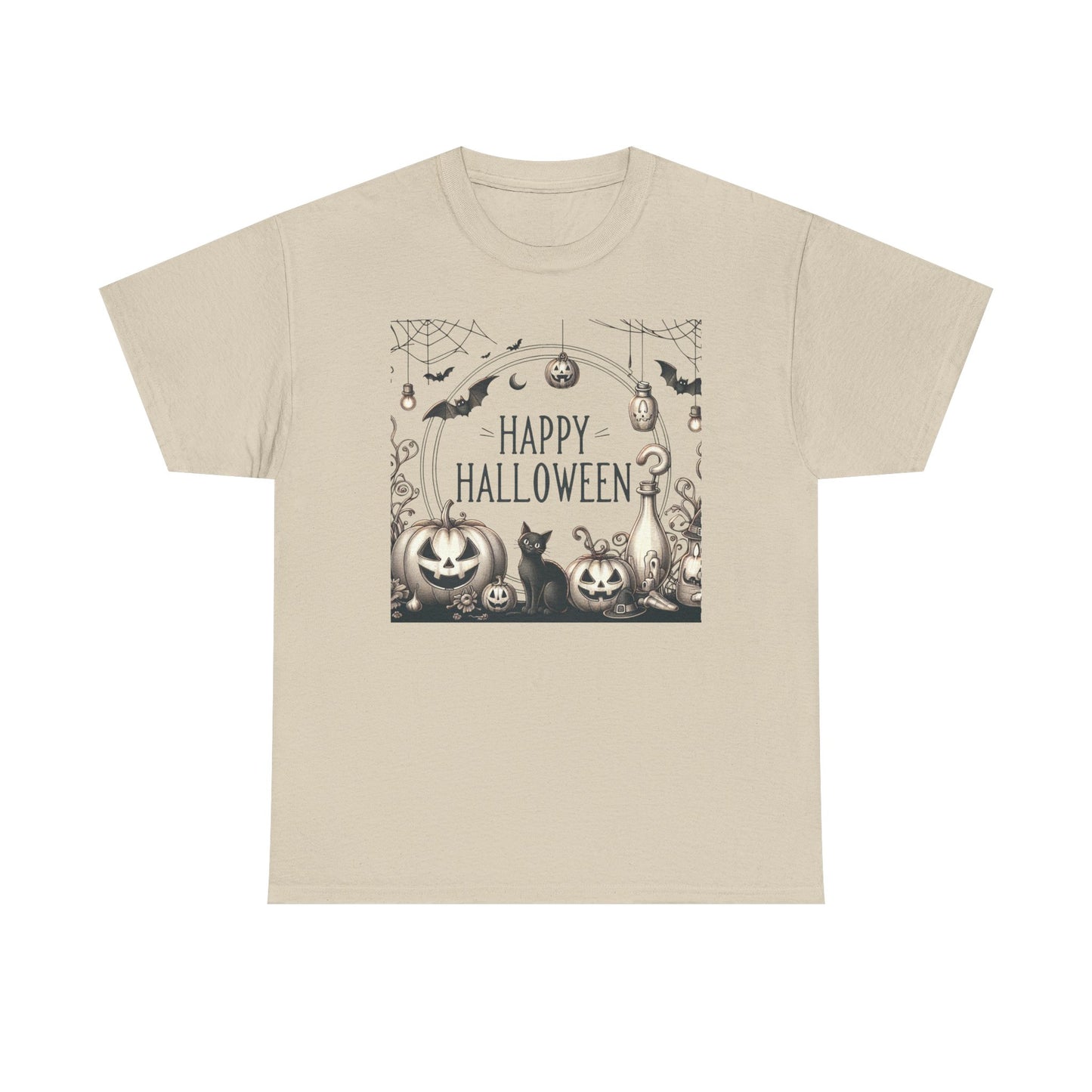 Halloween Vintage style party, Unisex Heavy Cotton Tee, Spooky Tee, Halloween Shirt, Ghostly Apparel, Pumpkin T-Shirt, Festive Clothing