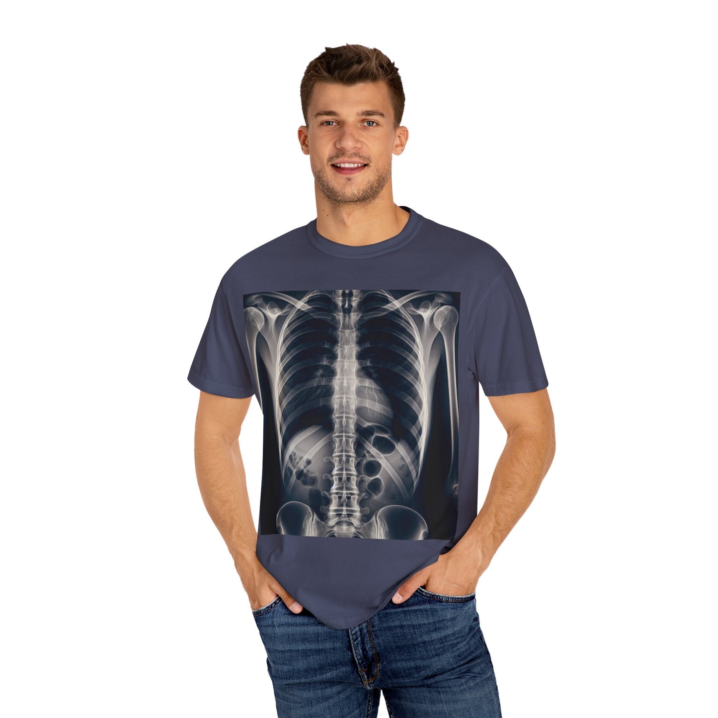 X-Ray, Full of Crap, Unisex Garment-Dyed T-shirt - Psychonaut Swag