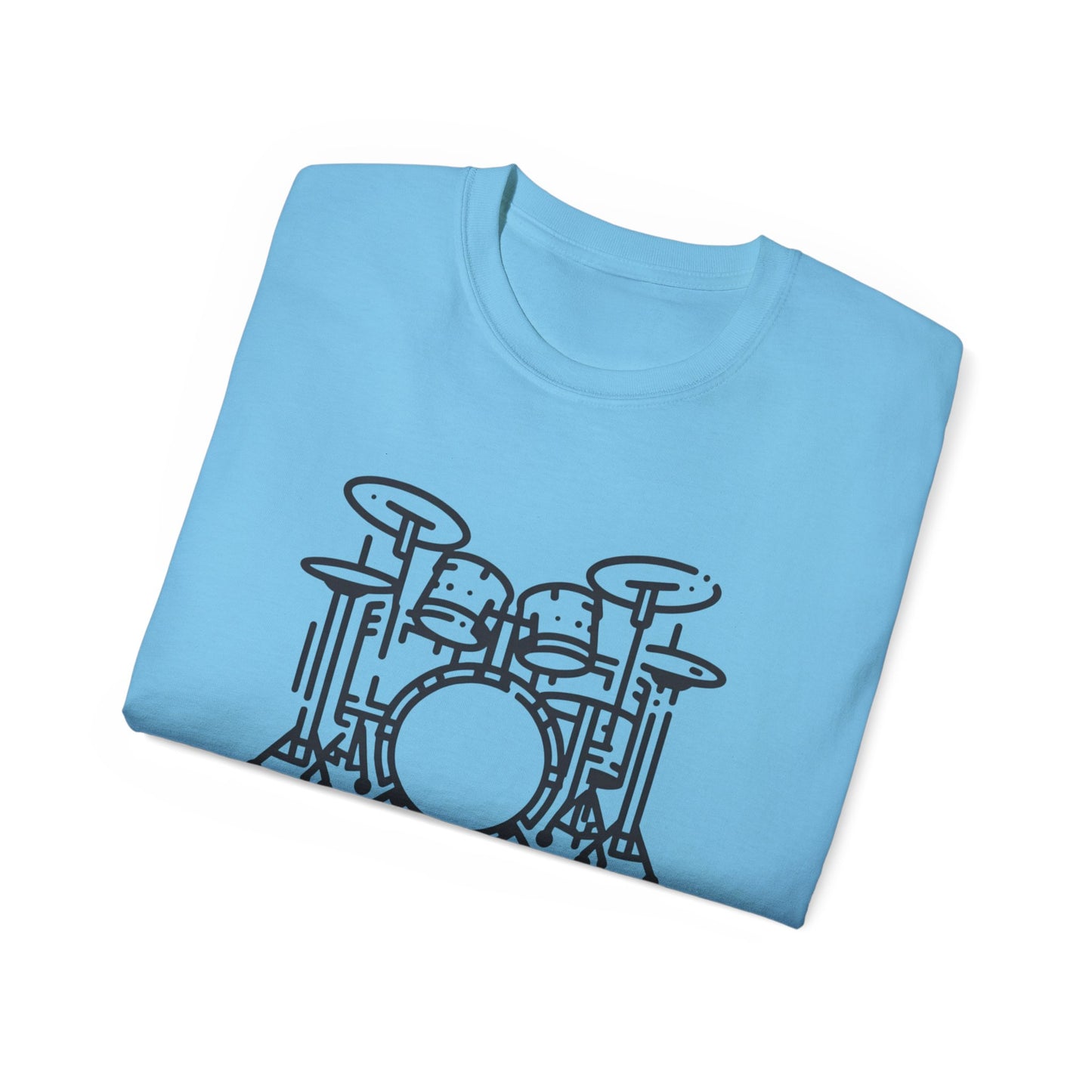 Drum-A-Diddle, Drumset Paradiddle, Unisex Ultra Cotton Tee - Psychonaut Swag