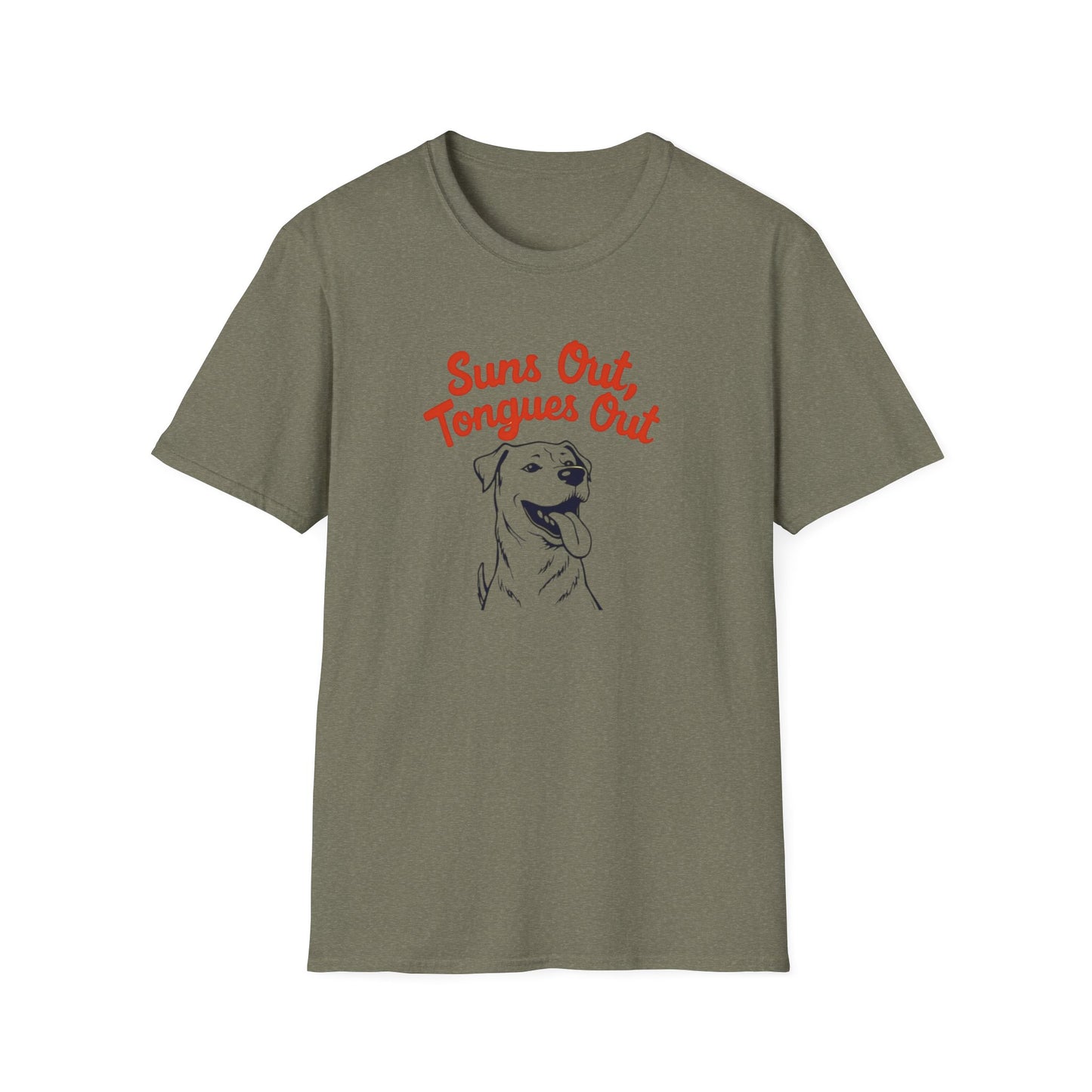 Suns Out, Tongues Out T-Shirt – Unisex Summer Tee, Dog Lovers Gift, Casual Wear, Cute Pet Shirt, Animal Lover Apparel - Psychonaut Swag