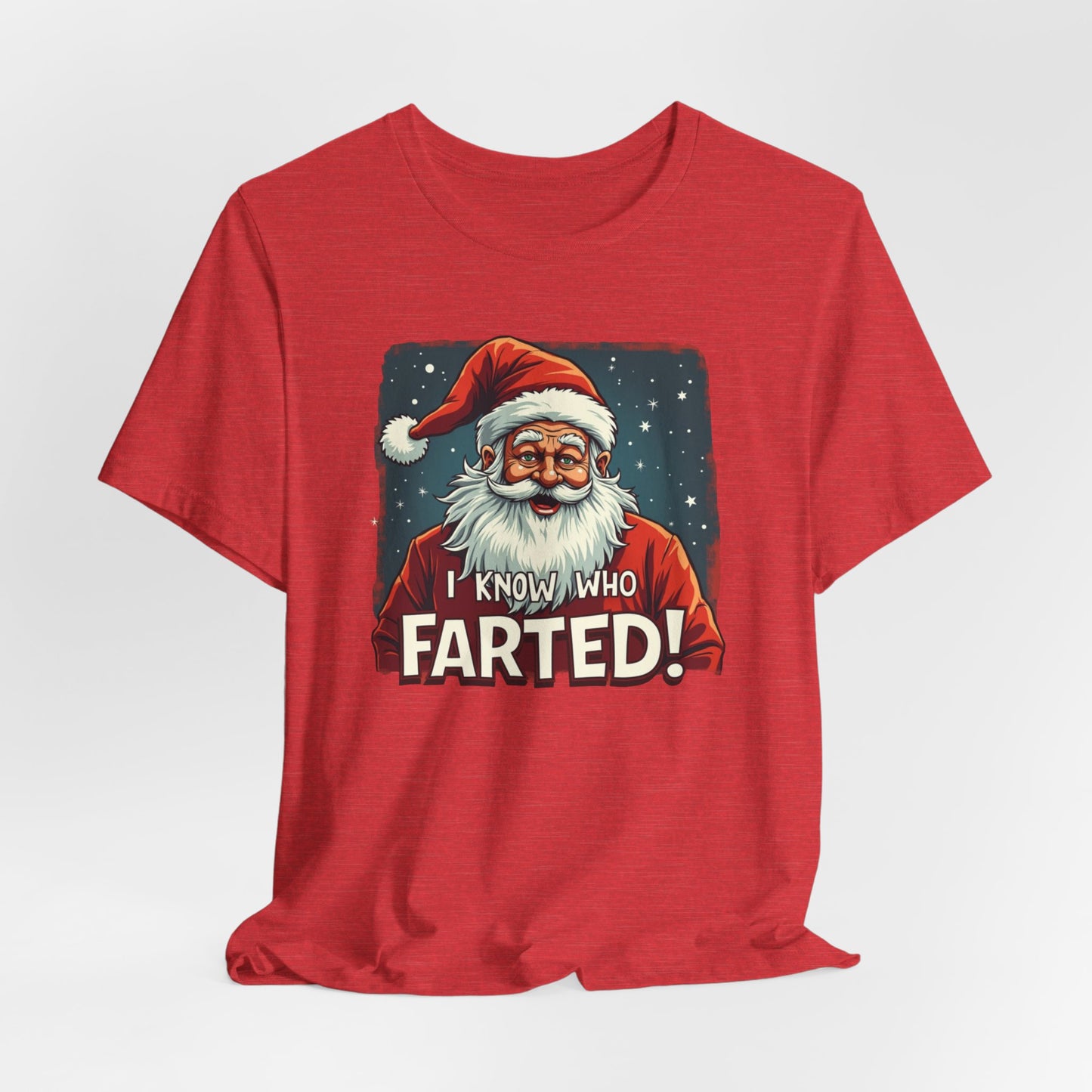 Funny Christmas T-Shirt – Vintage Santa "I Know Who Farted!" Holiday Tee