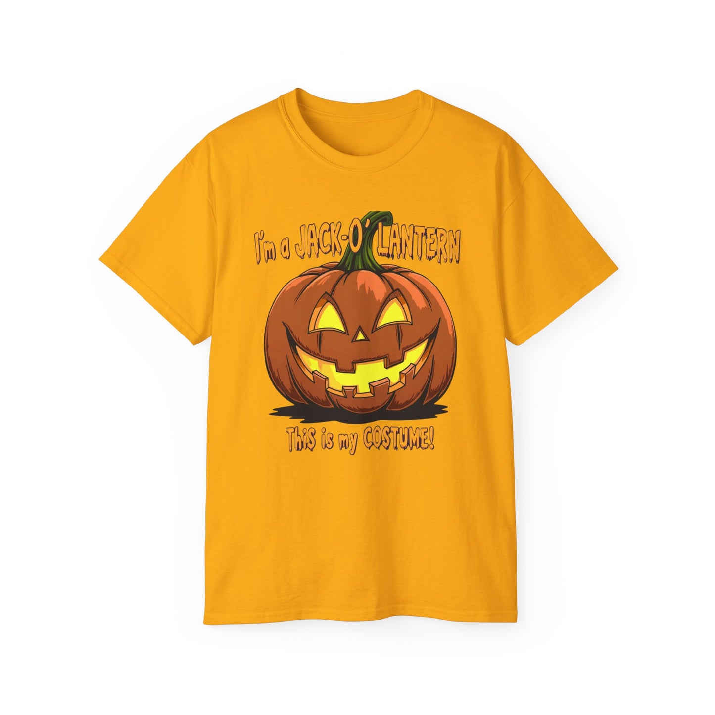Halloween Jack-O'-Lantern Unisex Tee, Funny Costume Shirt, Spooky Festive Apparel, Halloween Party Gift, October Celebration Outfit