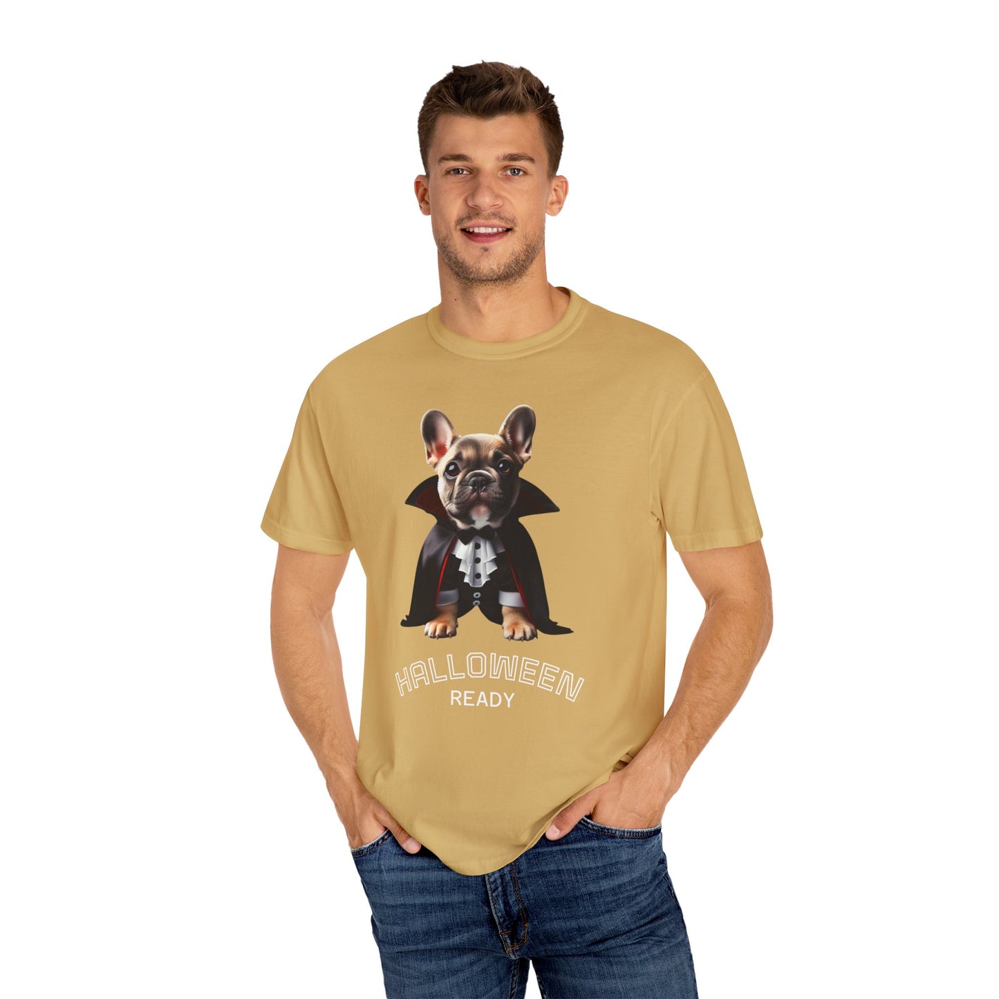 Funny French Bulldog Vampire T-Shirt, Pet Lover Gift, Halloween Costume Tee, Dog Theme Apparel, Unisex Graphic Shirt