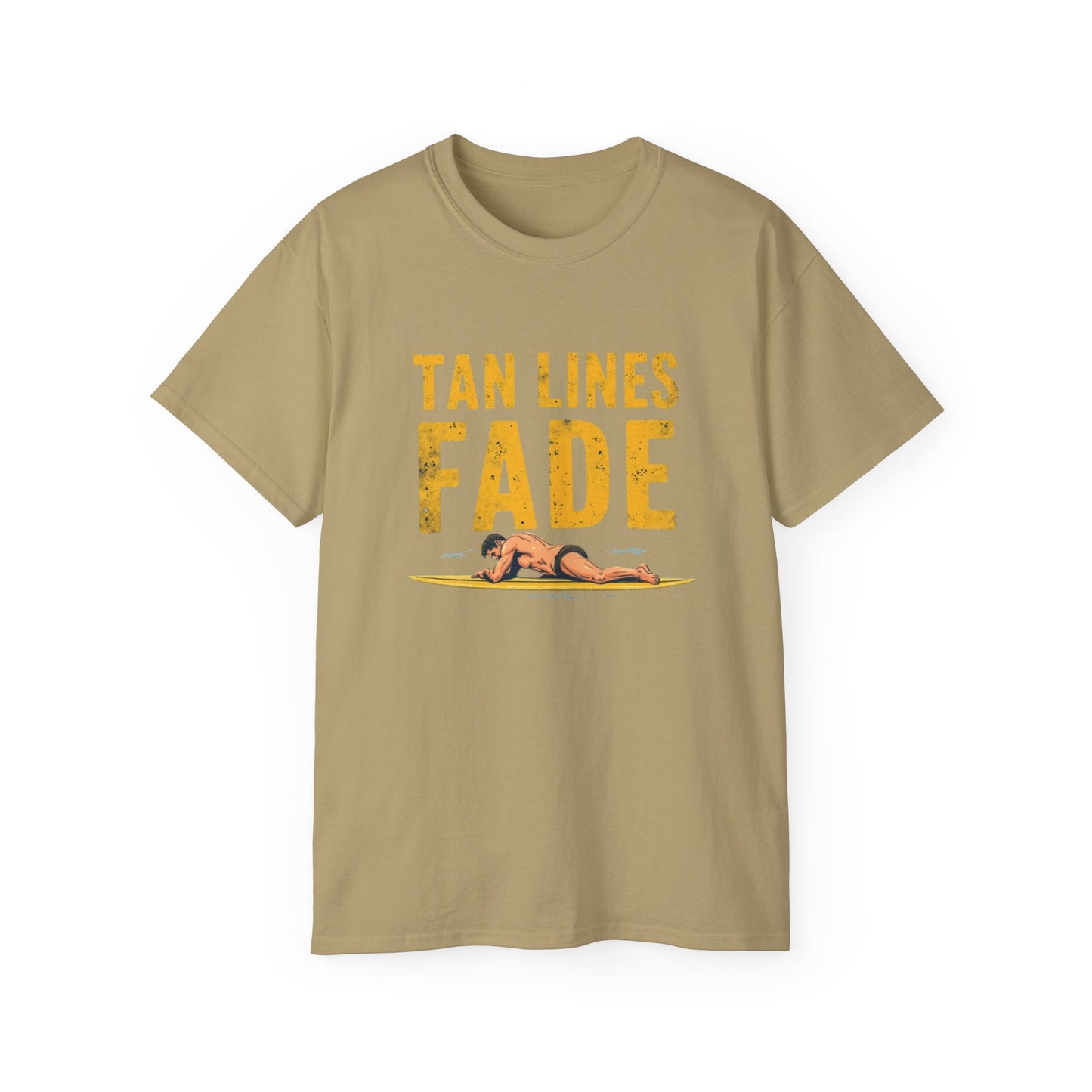 Surfer Tan Lines Tee, Unisex Cotton Shirt, Vacation Apparel, Beach Day Outfit, Casual Summer Clothing - Psychonaut Swag