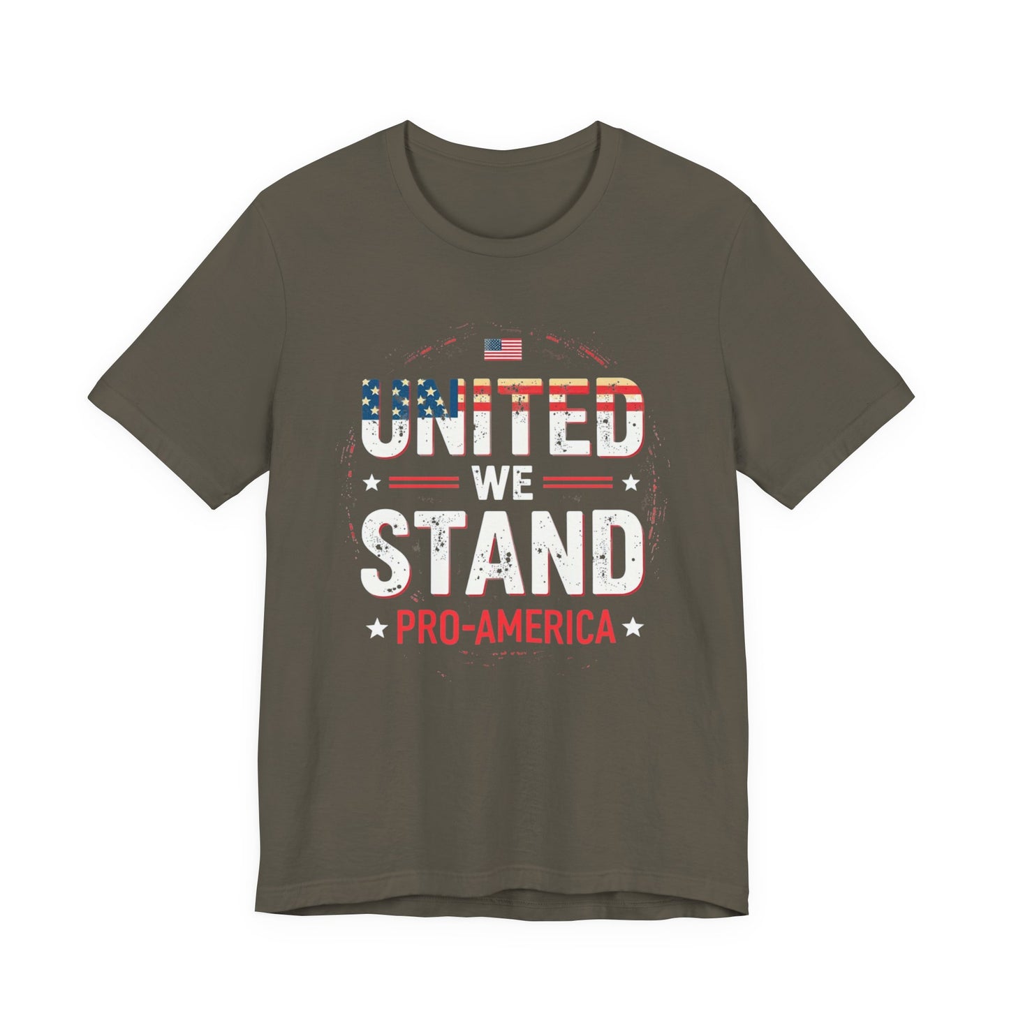 United We Stand Pro-America Unisex Tee - Casual Patriotic Shirt - Psychonaut Swag