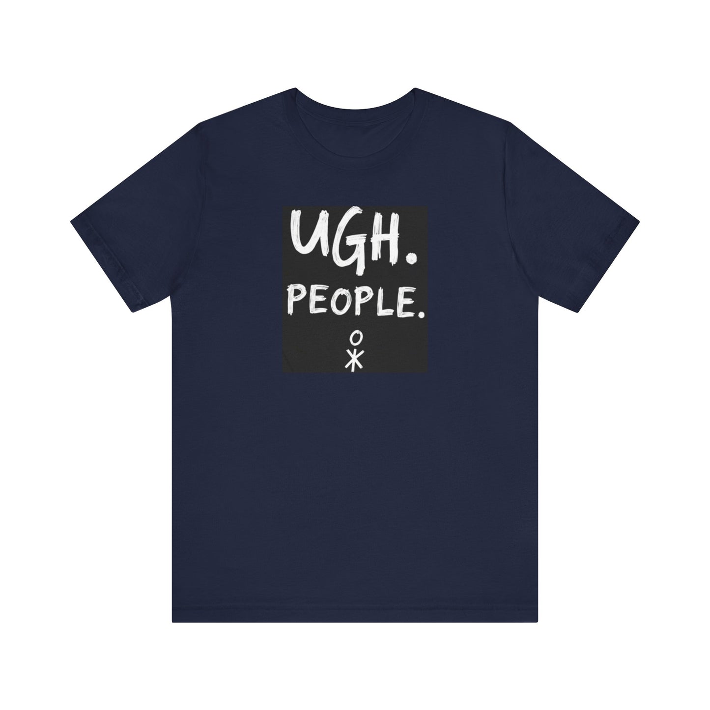 Frustration Level: UGH. PEOPLE. Unisex Tee, Funny Graphic T-Shirt, Gift for Introverts, Casual Wear, Everyday Humor - Psychonaut Swag