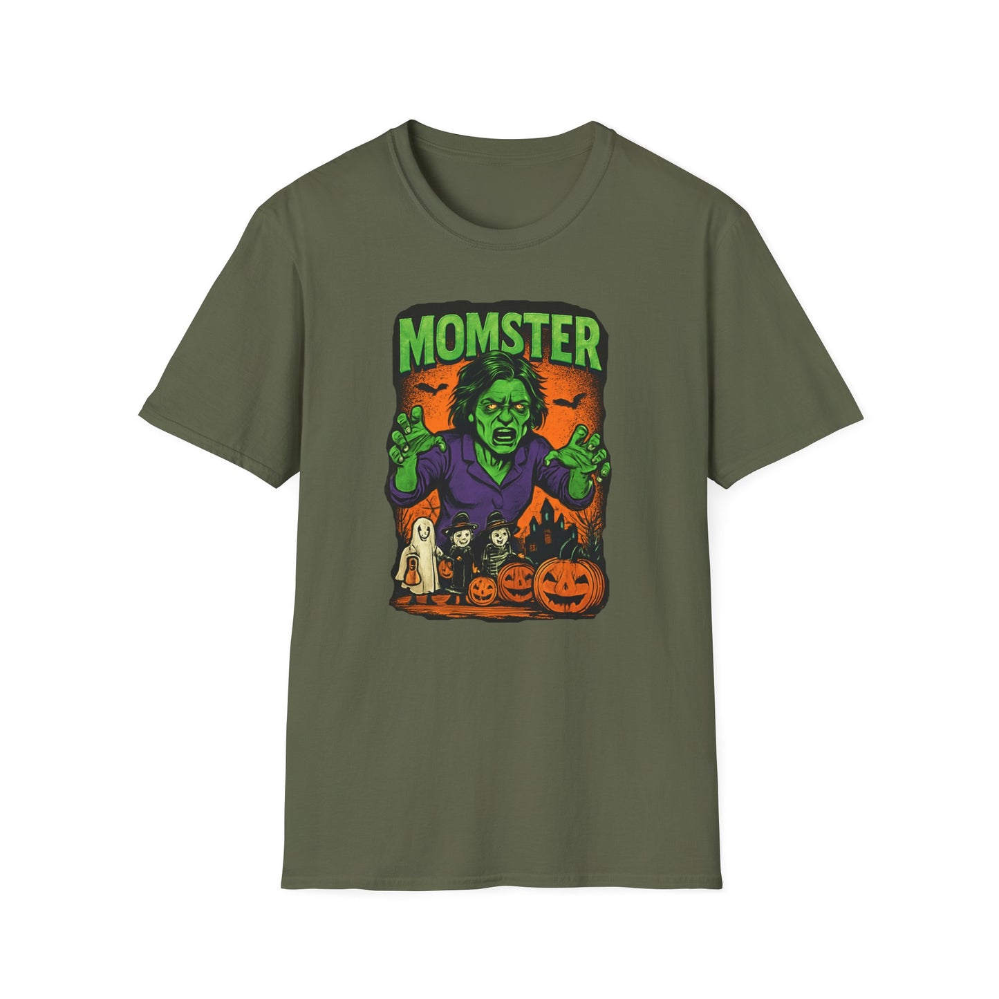 Halloween Momster T-Shirt, Unisex Spooky Tee, Cute Halloween Shirt, Gift for Halloween Lovers, Family Costume Shirt, Trick or Treat Shirt