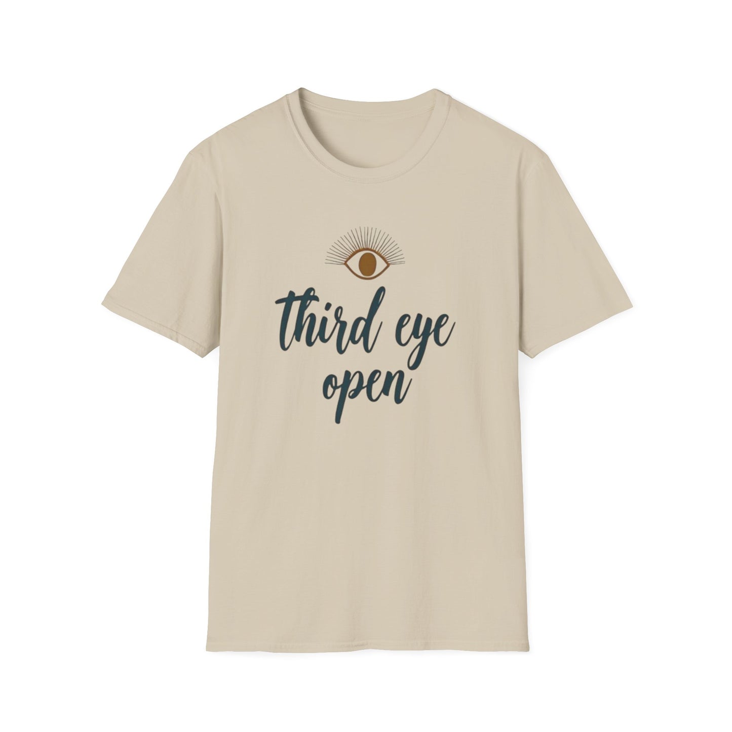 Third Eye insight, Open Unisex Softstyle T-Shirt, Spiritual Gift, Graphic Tee, Meditation Apparel, Casual Wear, Yoga Clothing, Unique T-Shirt - Psychonaut Swag