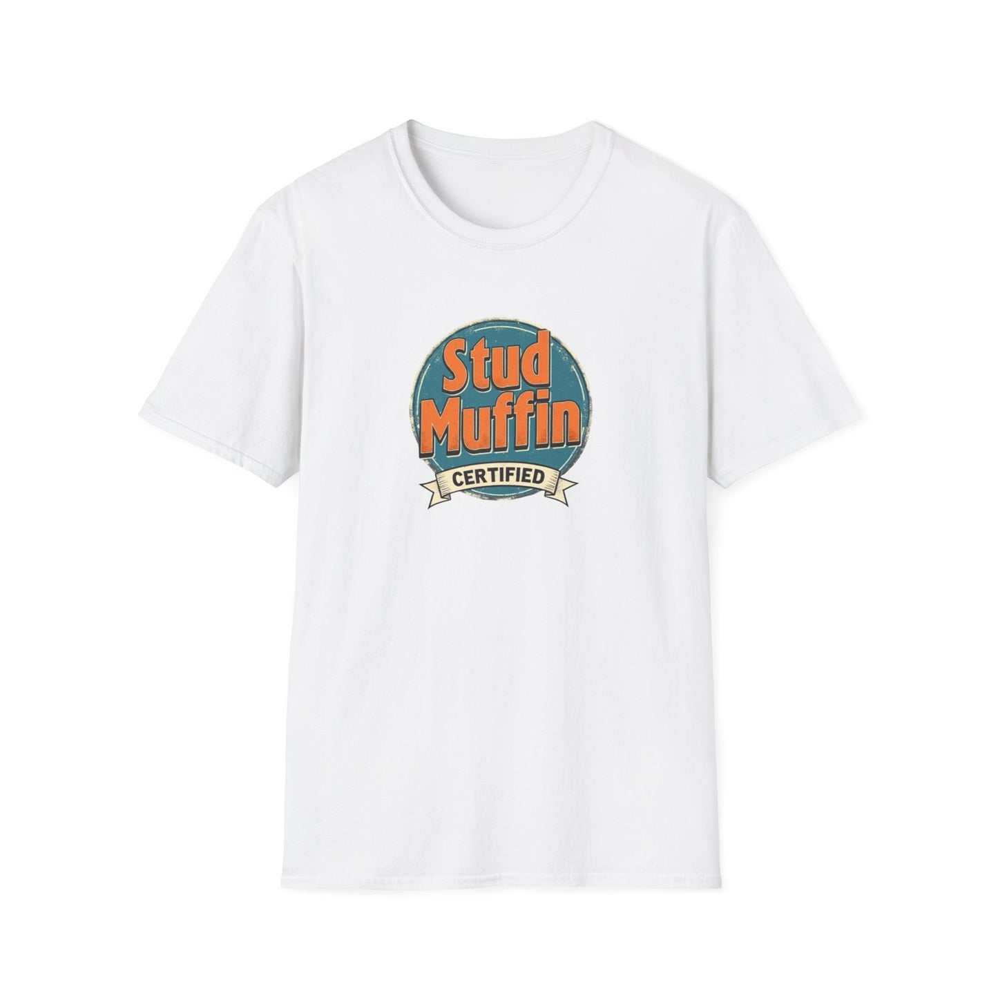 Stud Muffin Unisex Softstyle T-Shirt | Funny Gift for Dads, Birthdays, Father's Day, Casual Wear, Graphic Tee - Psychonaut Swag