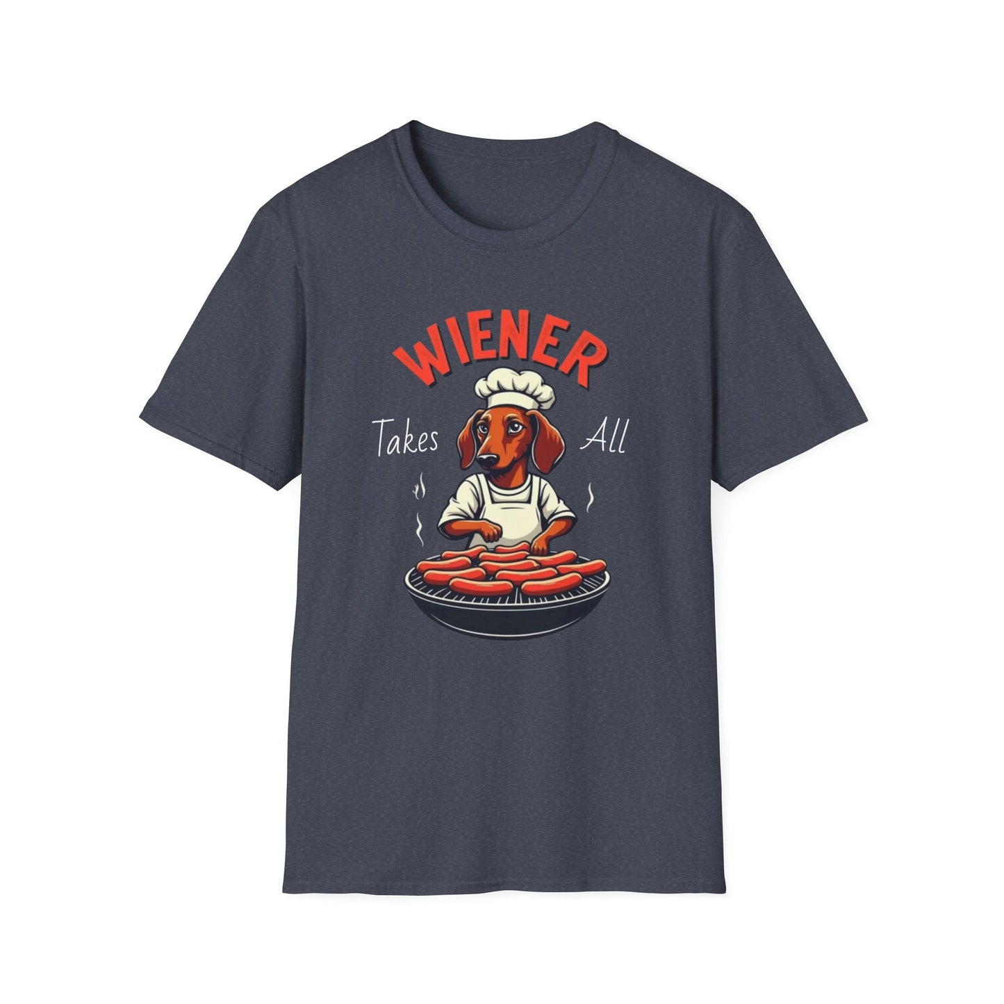 Wiener takes all, Dog Humor T-Shirt, Funny Pet Lover Gift, Cute Dog Tee, Unisex Funny Shirt, Dog Lover's Apparel - Psychonaut Swag
