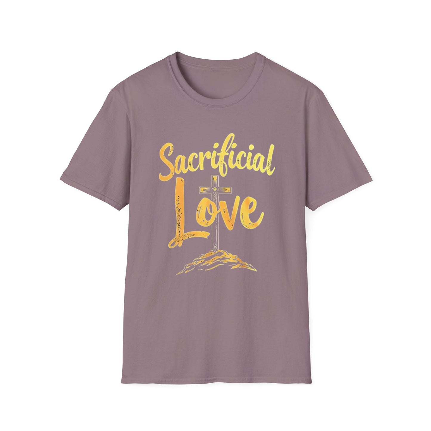 Sacrificial Love Unisex Softstyle T-Shirt - Faith-Inspired Casual Wear - Psychonaut Swag