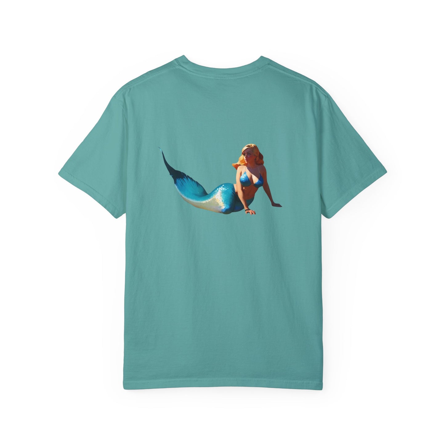 Mermaid tee, Unisex Garment-Dyed T-shirt - Psychonaut Swag