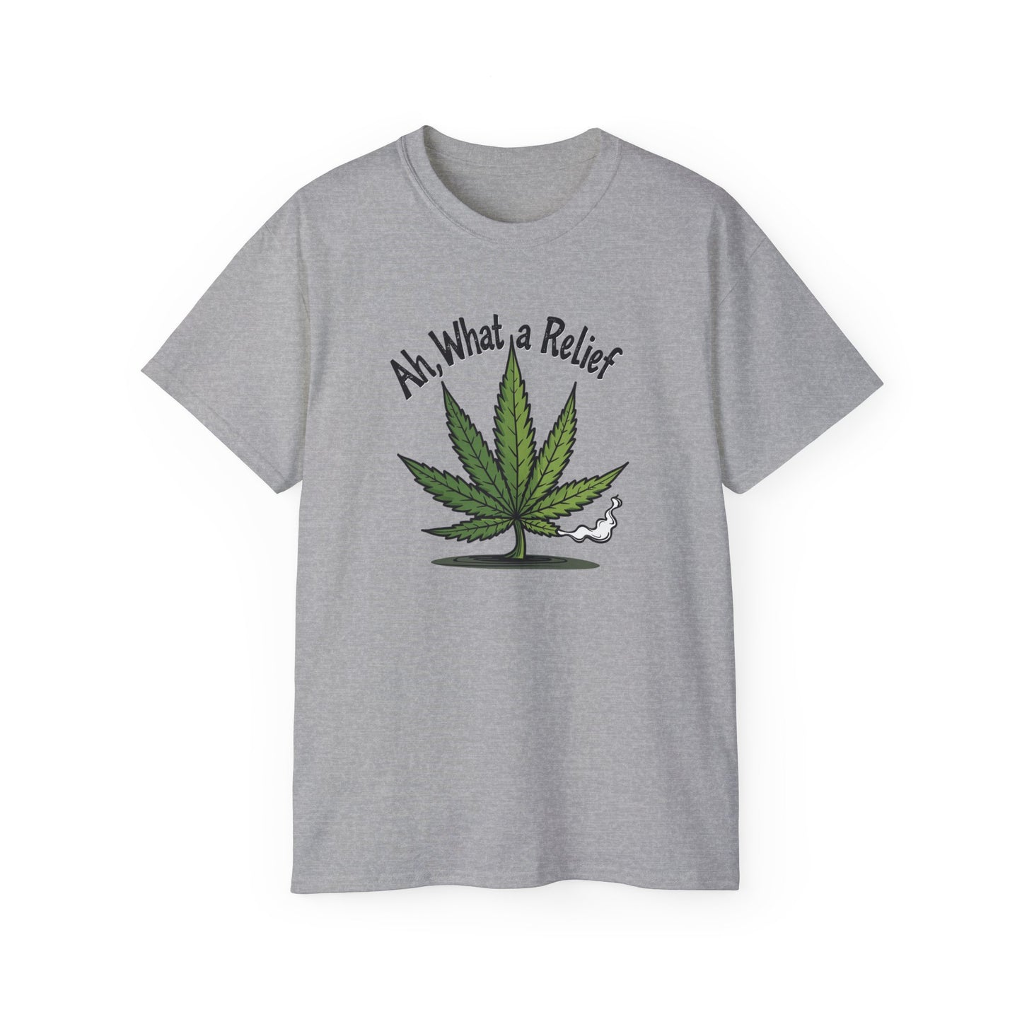 Ah, What a Relief Unisex Ultra Cotton Tee - Perfect for Cannabis Enthusiasts - Psychonaut Swag