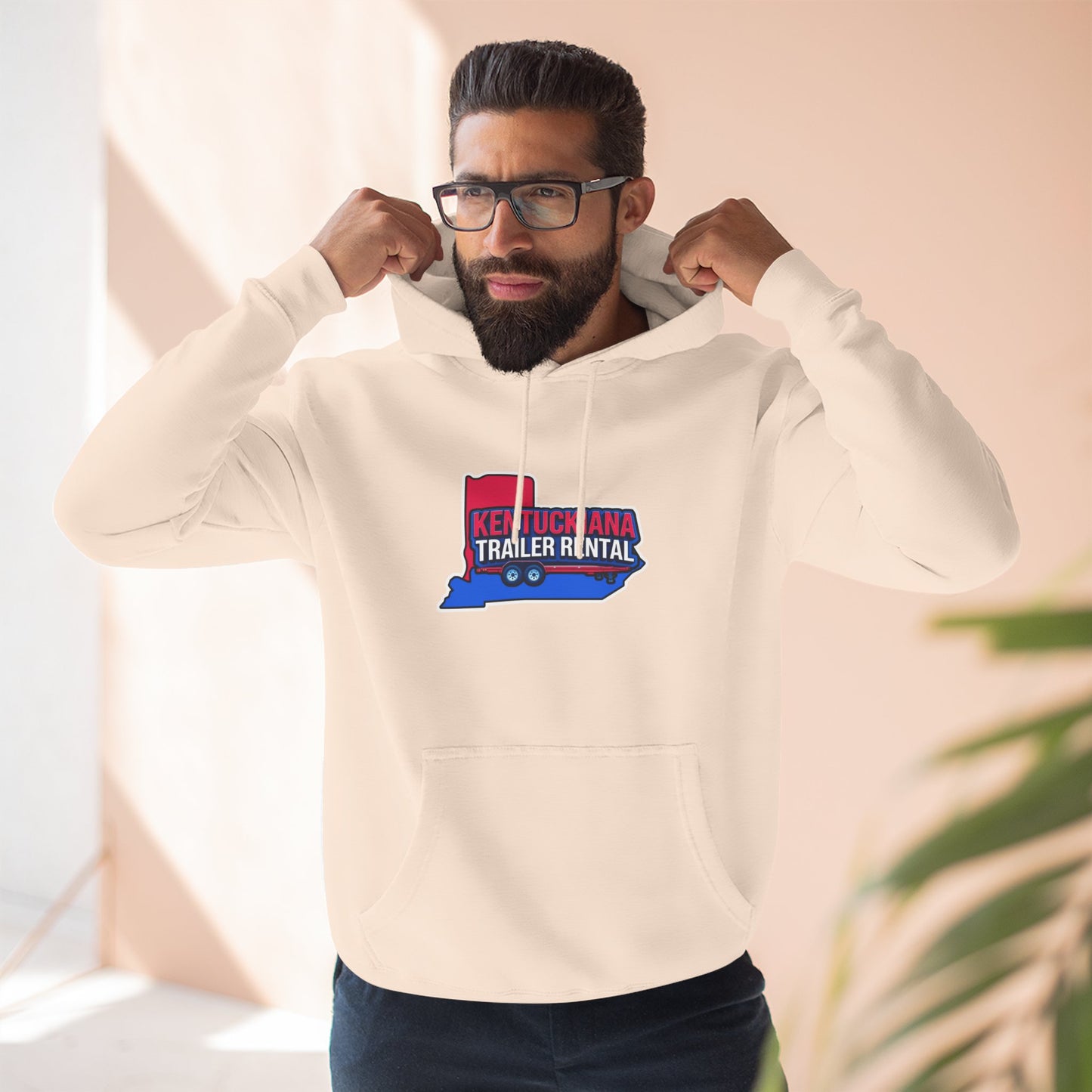Kentuckiana Trailer Rental Hoodie | Cozy Casual Wear, Perfect for Road Trips, Gift for Outdoor Enthusiasts, Iconic Travel Style