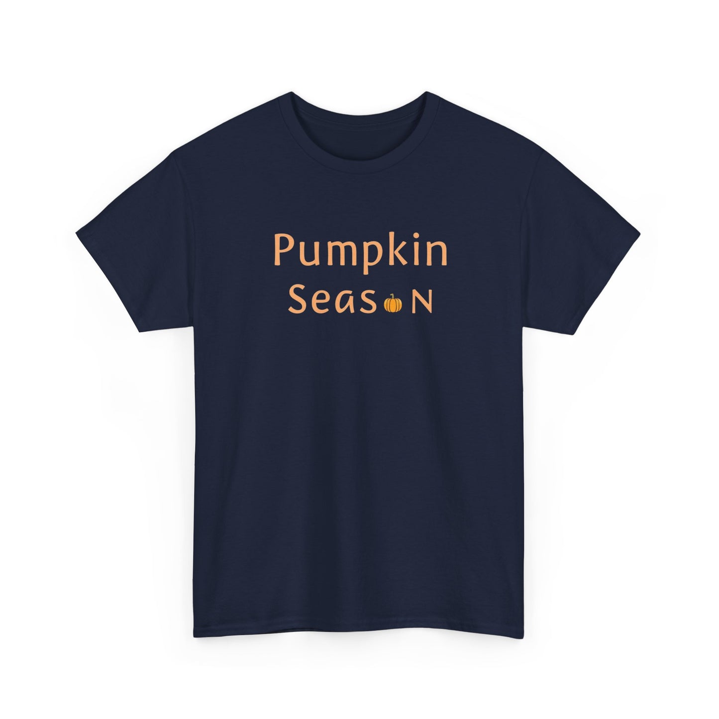 Pumpkin Season Unisex Heavy Cotton Tee, Fall Apparel, Halloween Shirt, Thanksgiving Tee, Cozy Autumn Fashion, Seasonal Wear