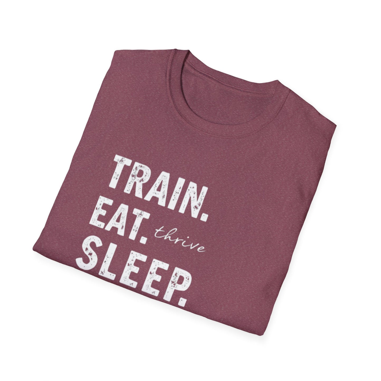 Train Eat Sleep Repeat T-Shirt, Fitness Apparel, Gym Wear, Motivational Shirt, Casual Unisex Tee - Psychonaut Swag