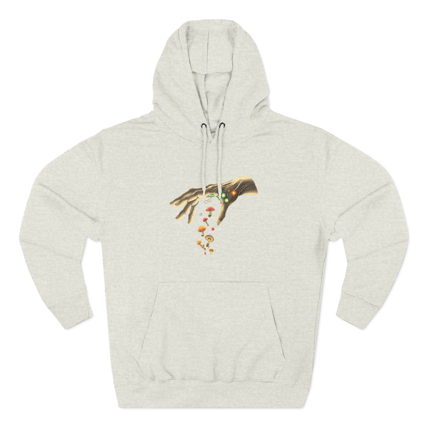Gift from hand, Three-Panel Fleece Hoodie - Psychonaut Swag