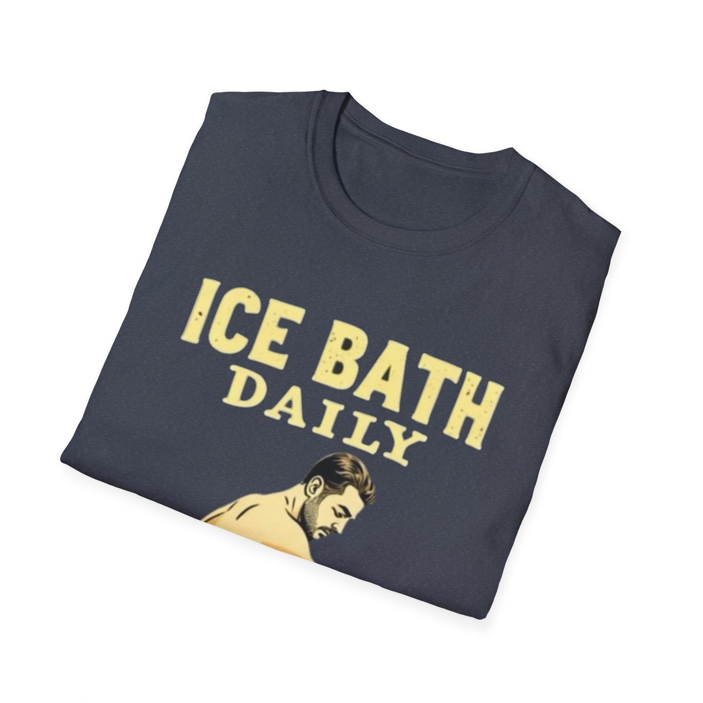 Ice Bath Daily Survivor Unisex Softstyle T-Shirt, Motivational Tee, Gift for Survival Enthusiasts, Fitness Apparel, Recovery Shirt - Psychonaut Swag