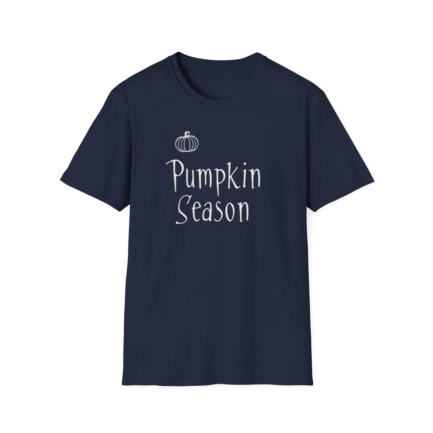 Pumpkin Season, Unisex Softstyle T-Shirt - Casual Wear, Fall Fashion, Halloween, Harvest Celebration, Gift Idea
