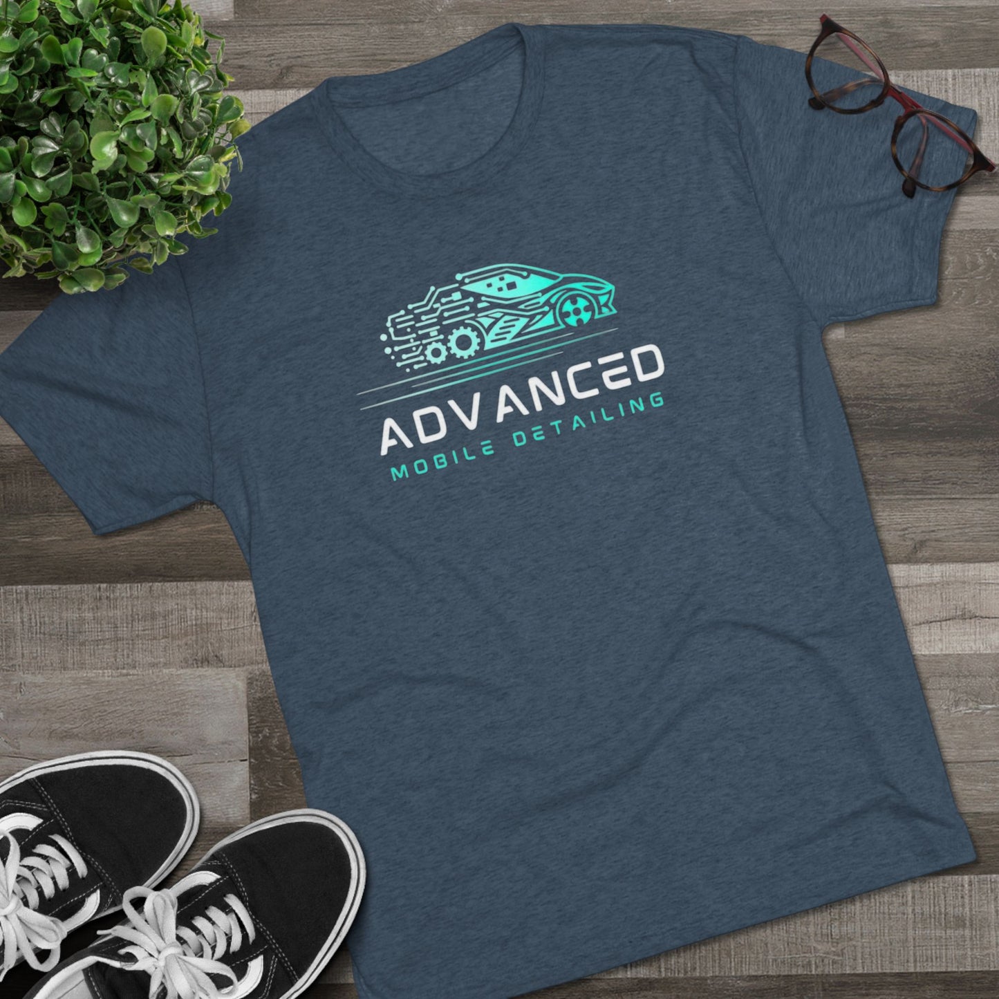 Advanced Mobile Detailing, Tri-blend, Tee | Car Enthusiast T-Shirt, Custom Auto Care Shirt, Gift for Car Lovers, Unique Vehicle Detailing Apparel