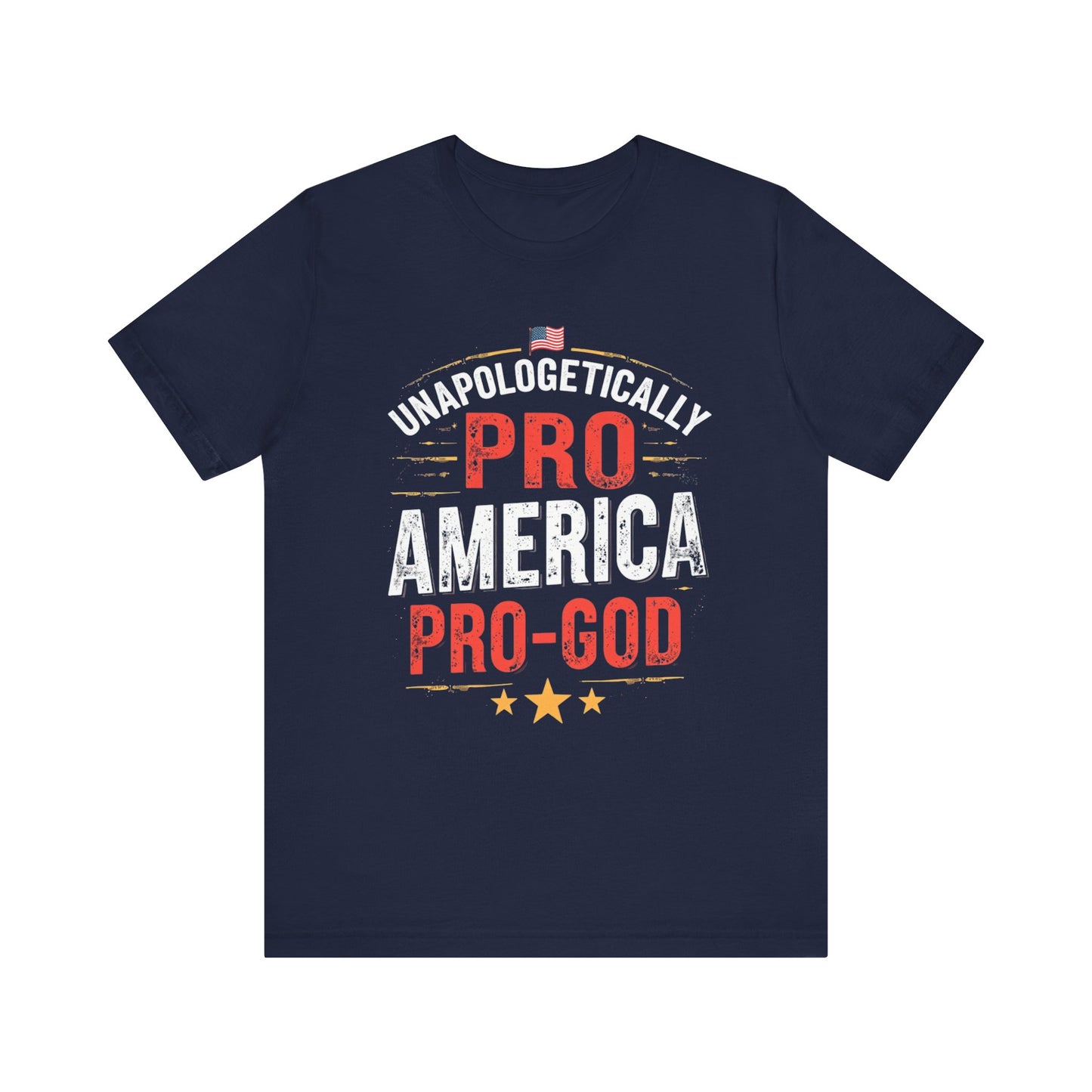 Pro-America Pro-God Tee - Patriotic Jersey T-Shirt - Psychonaut Swag