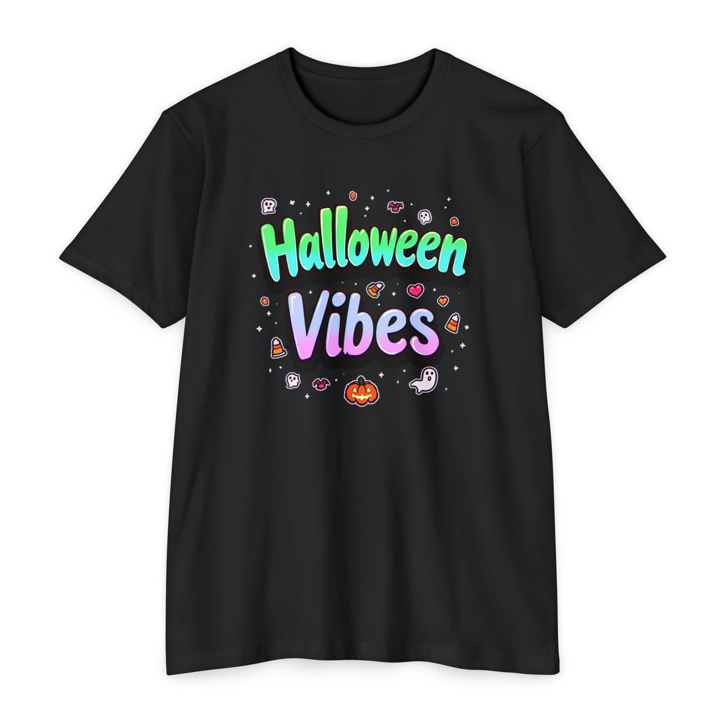 Halloween Vibes tee, Unisex T-Shirt, Spooky Graphic Tee, Fall Fashion, Halloween Costume, Casual Wear, Trick or Treat Shirt