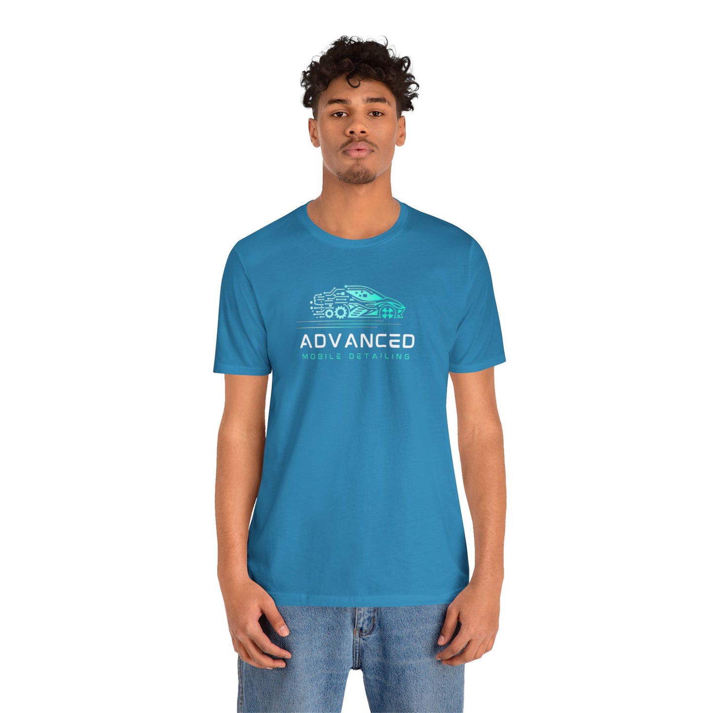 Advanced Mobile Detailing, Super soft style, Unisex Tee, Car Enthusiast Shirt, Automotive Gift, Stylish Car Wash Tee, Perfect for Mechanics, Birthday or Holiday Gift