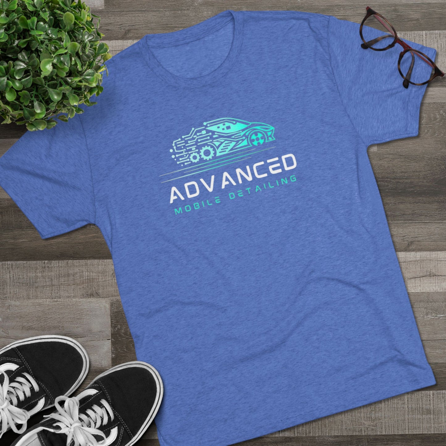 Advanced Mobile Detailing, Tri-blend, Tee | Car Enthusiast T-Shirt, Custom Auto Care Shirt, Gift for Car Lovers, Unique Vehicle Detailing Apparel