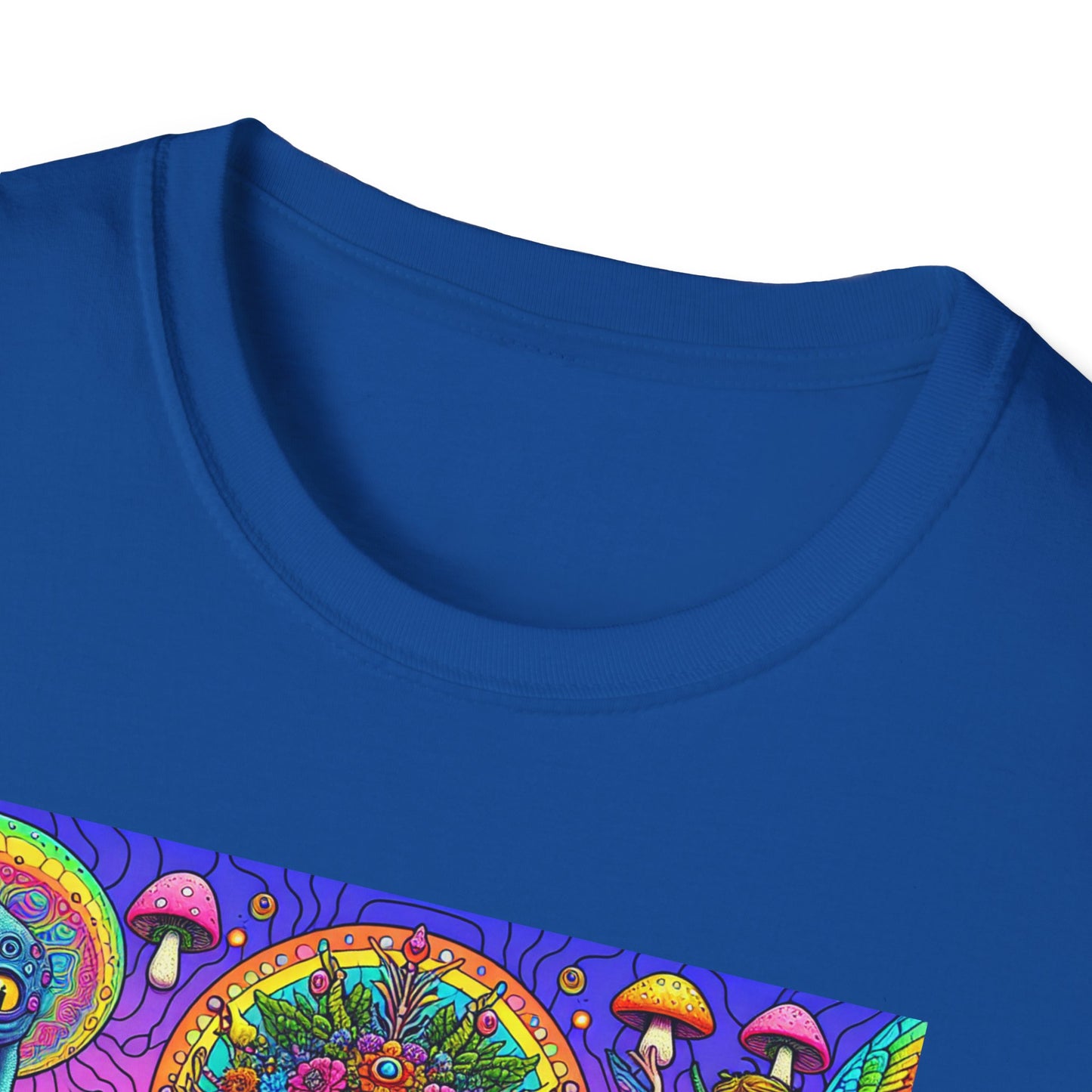 Mushroom Last Supper, Unisex Softstyle T-Shirt - Psychonaut Swag