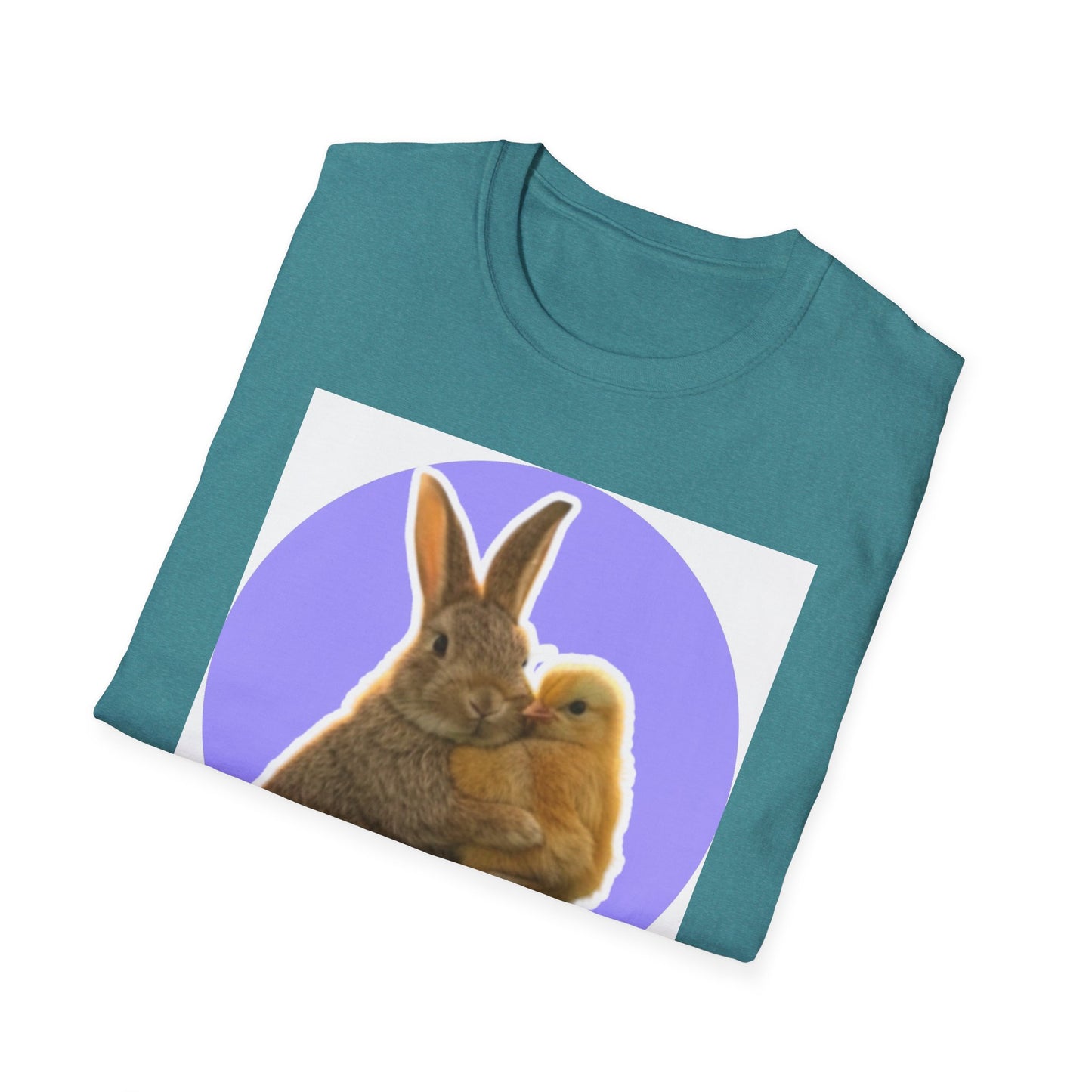 Easter Bunny and Chic, Unisex Softstyle T-Shirt