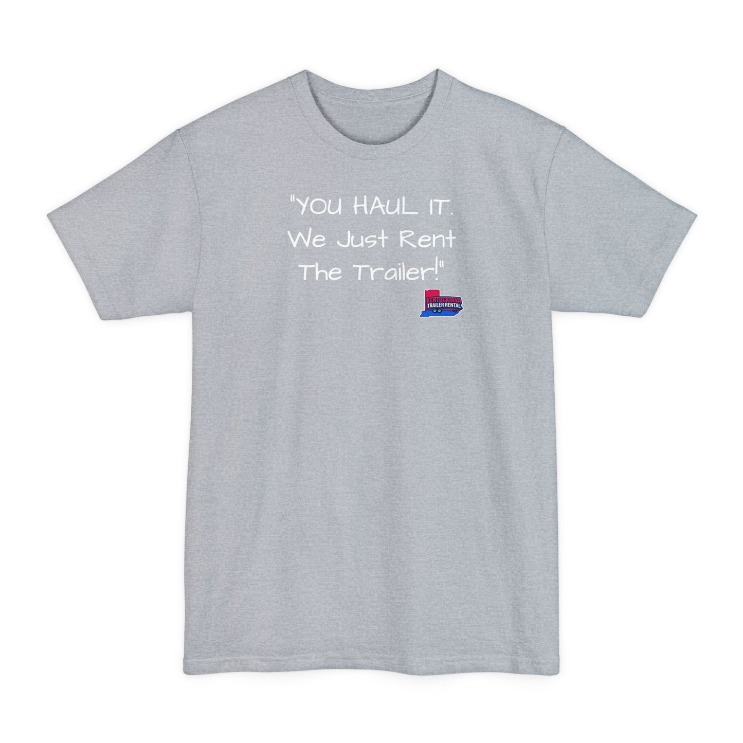 Tall mock1, Kentuckiana small biz swag, T-Shirt | Casual Souvenir Tee, Road Trip Gear, Gift for Trailer Owners, Fun Outdoor Wear, Unisex Apparel