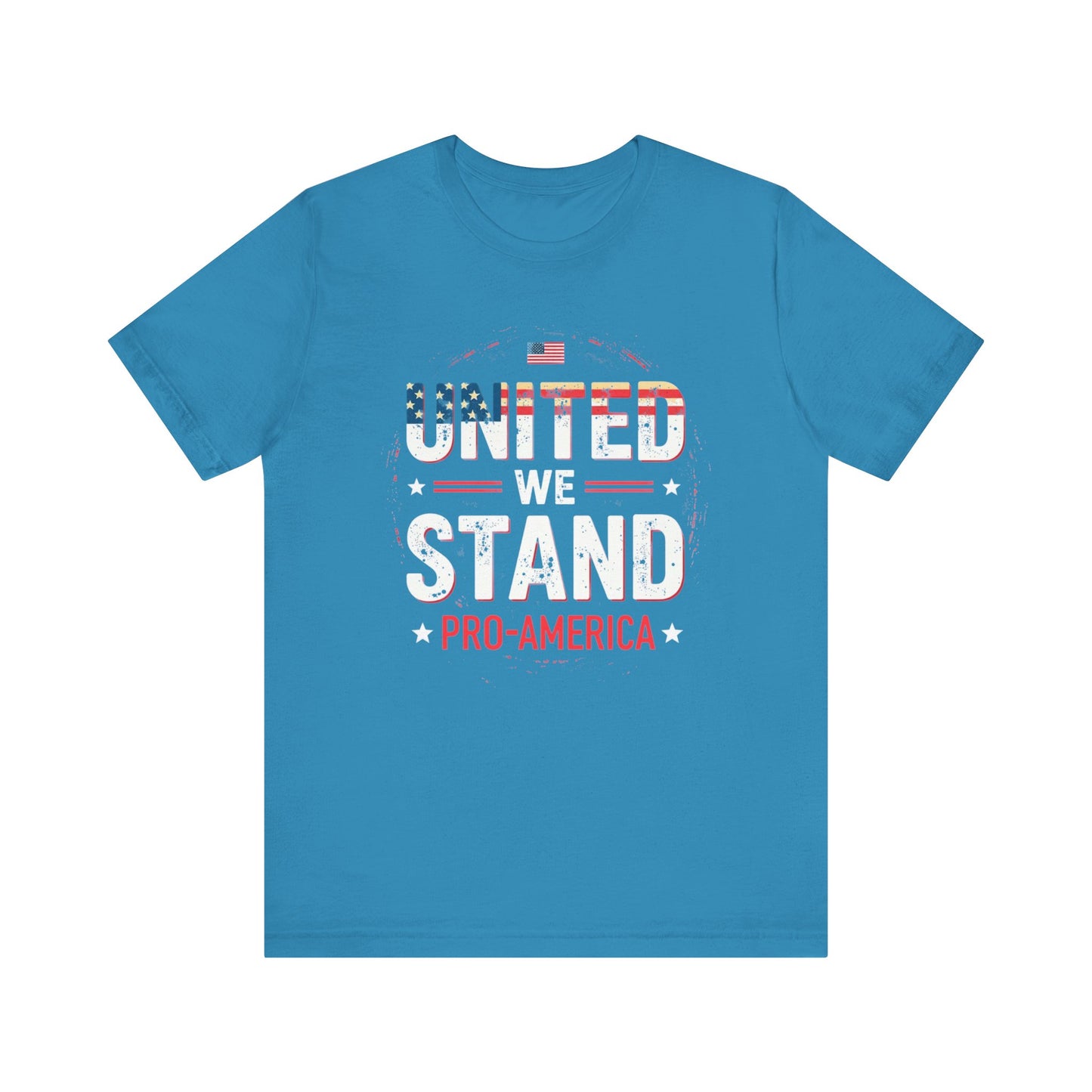 United We Stand Pro-America Unisex Tee - Casual Patriotic Shirt - Psychonaut Swag