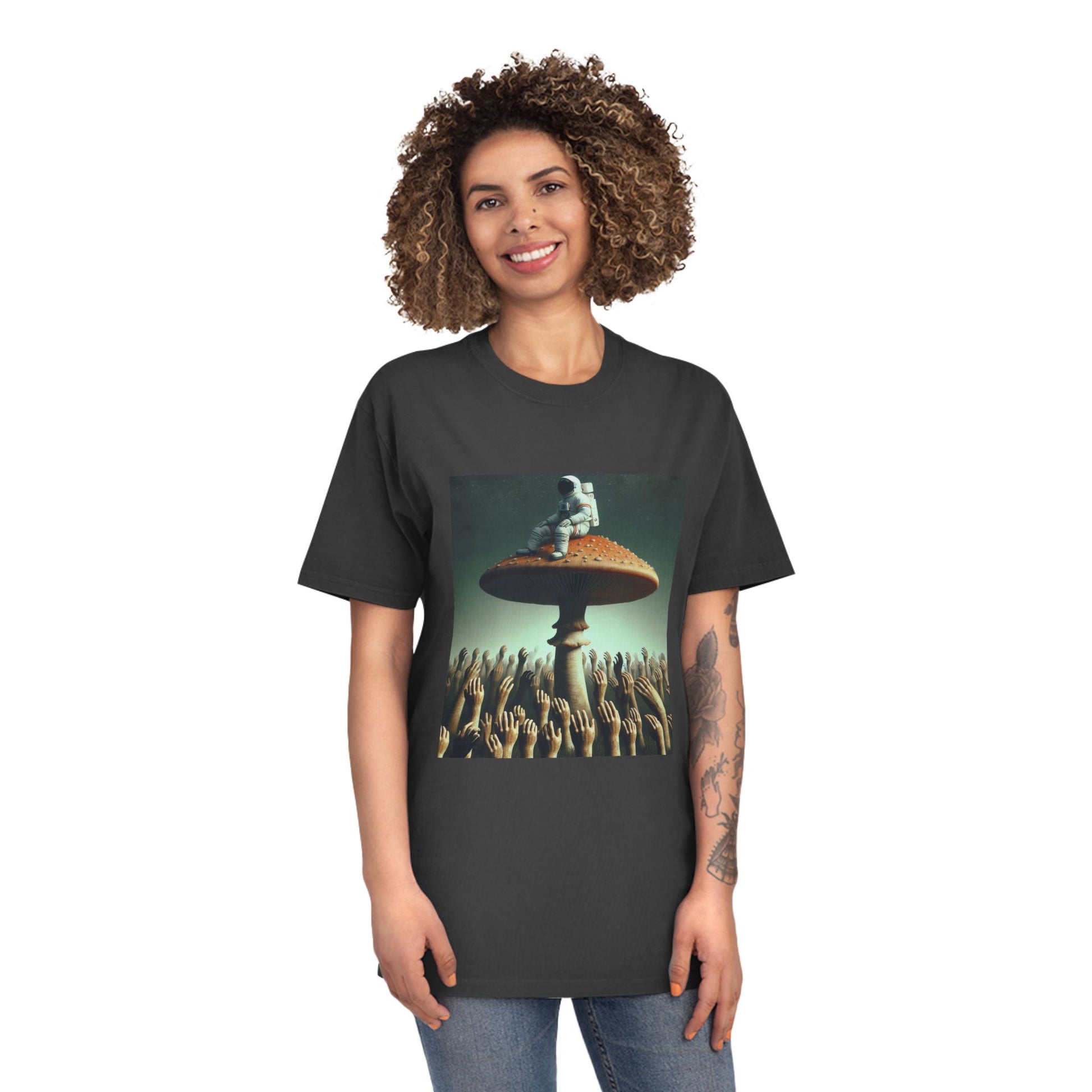 T-Shirt Psychedelic Explorer Unisex Faded Shirt - Psychonaut Swag