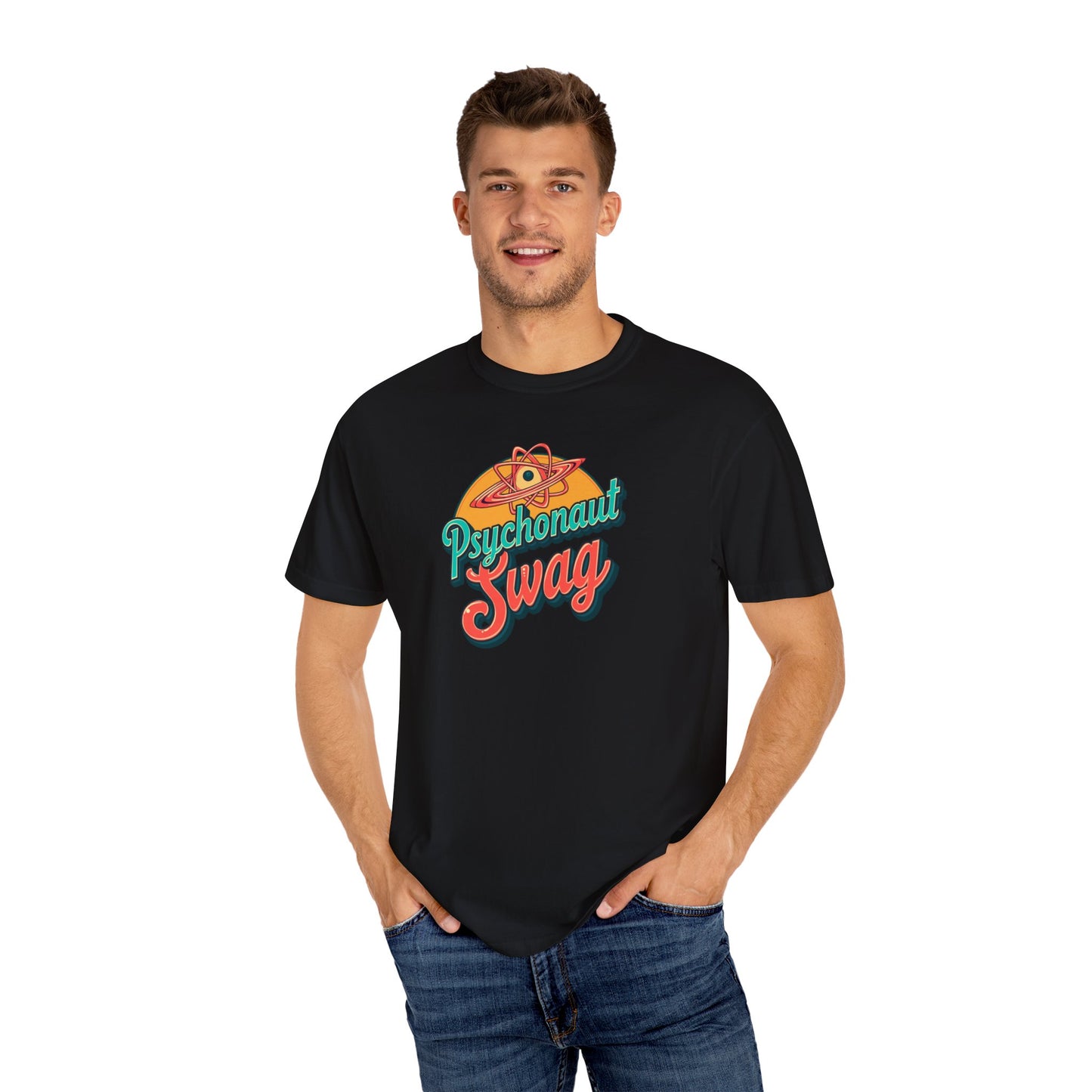 Psychonaut Swag, Atom tee shirt, Psychedelic T-Shirt | Retro Psychonaut Swag Tee | Unique Gift for Festival Lovers, Casual Wear, Art Enthusiasts, Unisex Apparel