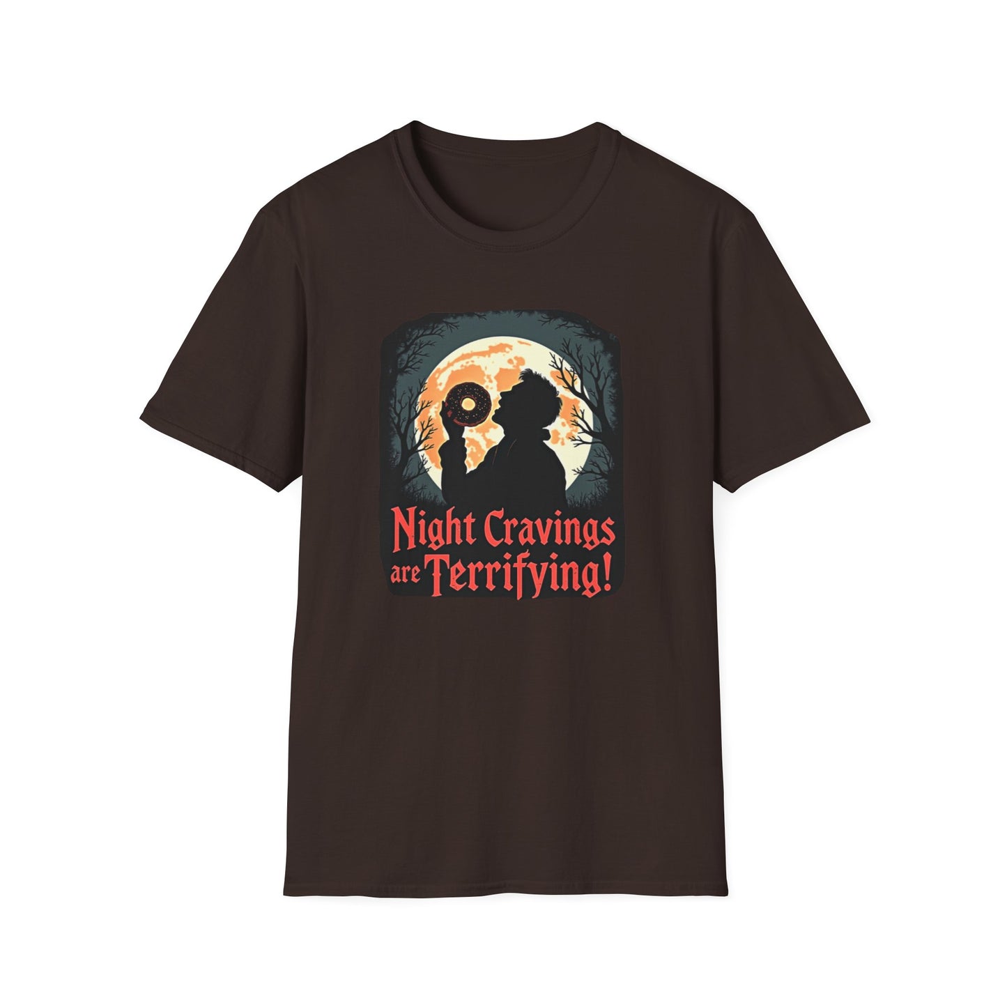 Night Cravings T-Shirt, Halloween Tee, Spooky Gift, Autumn Style, Horror Lovers Apparel, Graphic Shirt