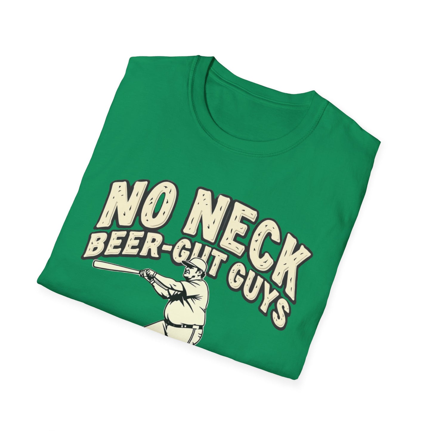 No Neck Beer Gut Guys T-Shirt | Unisex Softstyle Tee, Humor Apparel, Funny Gift for Beer Lovers, Casual Wear, Funny Saying Shirt - Psychonaut Swag