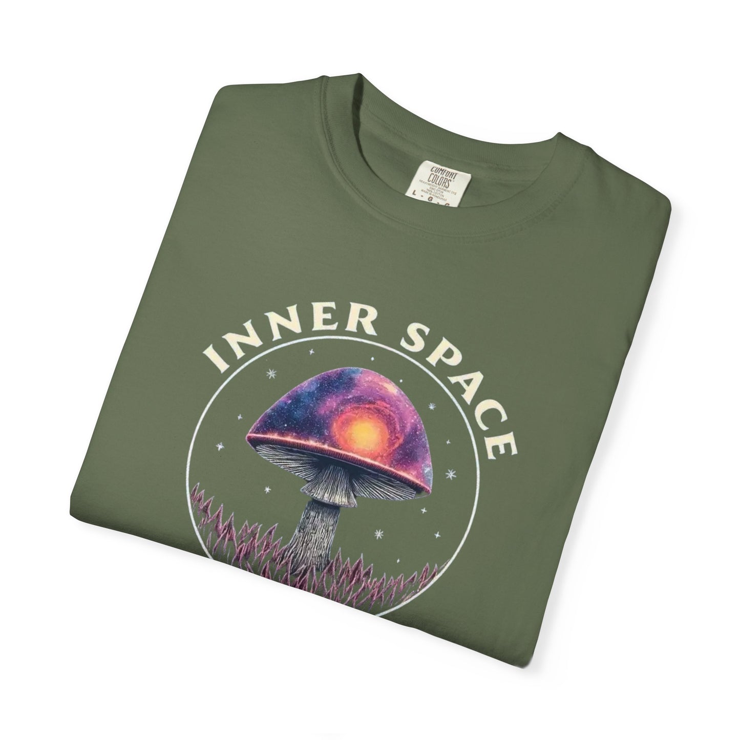 Inner Space Explorer T-Shirt, Unisex Graphic Tee, Cosmic Mushroom Apparel, Gift for Nature Lovers, Casual Wear for Adventurers - Psychonaut Swag